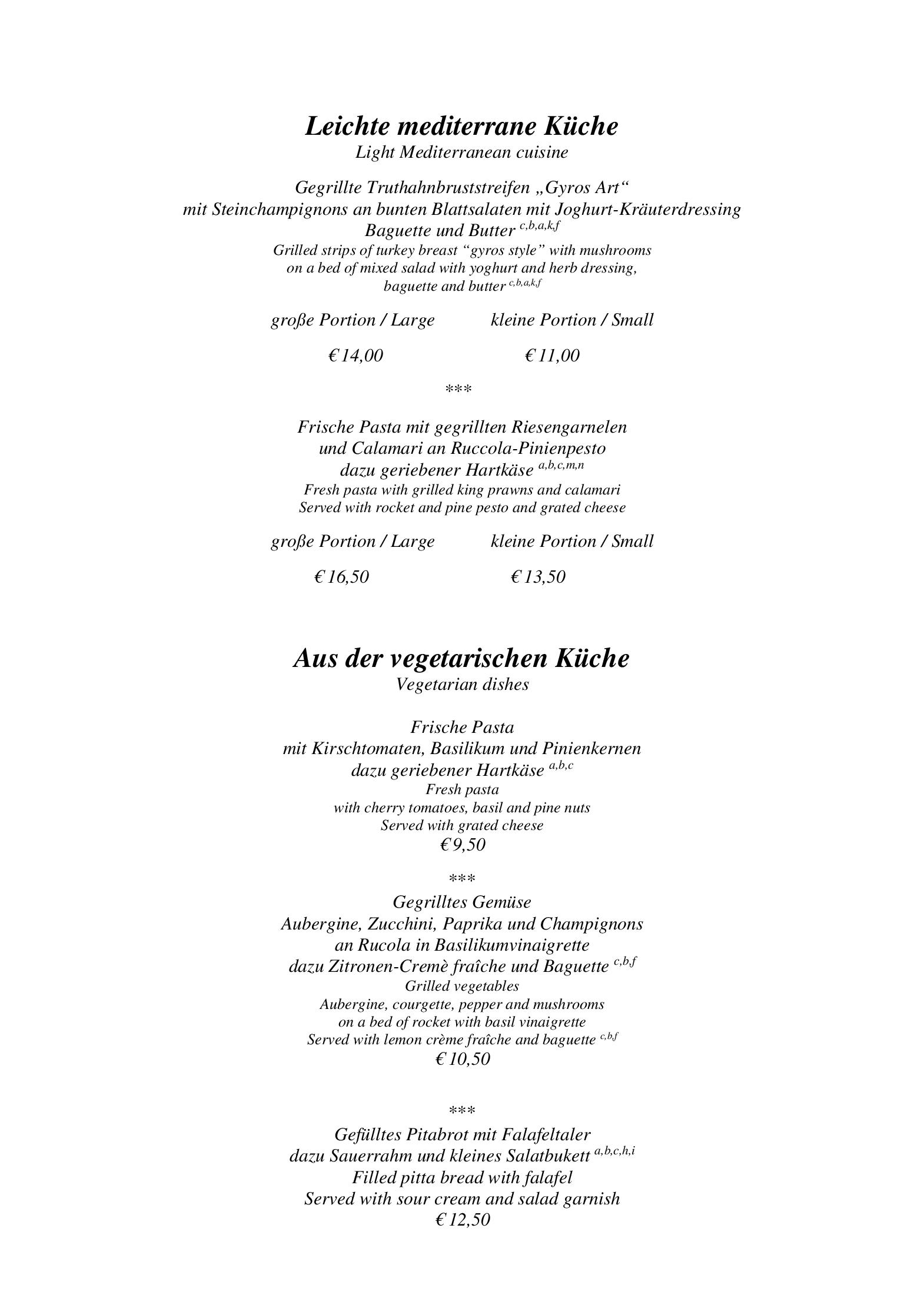 Speisekarte Hessen Hotelpark Hohenroda in Hohenroda, Seite 3
