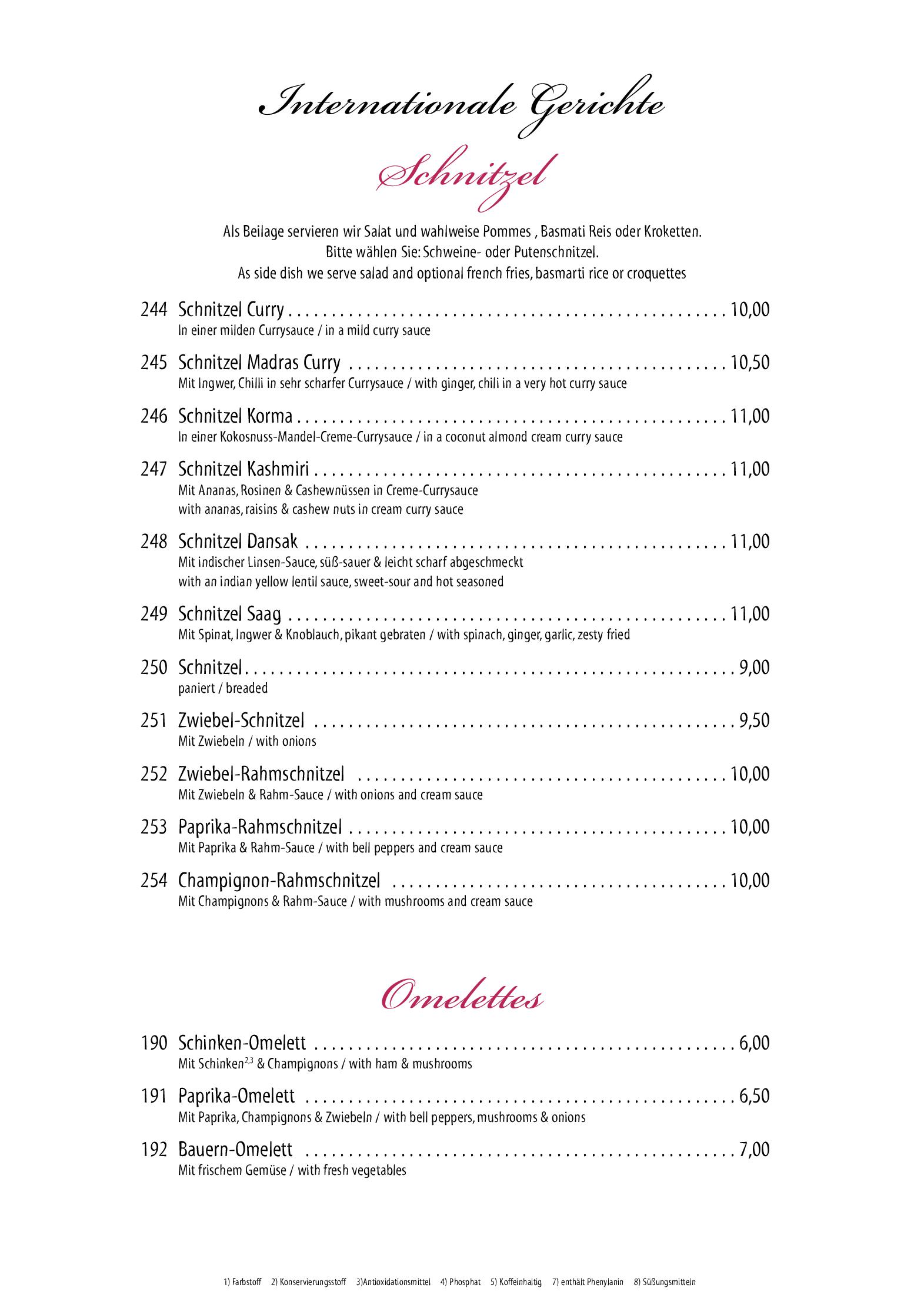 Speisekarte Bombay in Köln, Seite 11