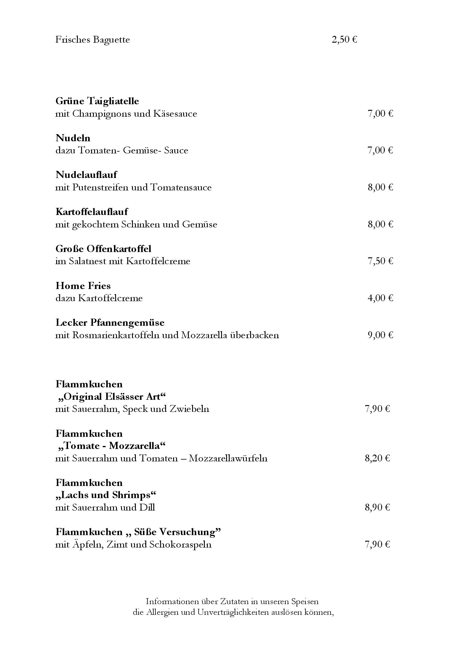 Speisekarte Altstadthotel in Versmold, Seite 5