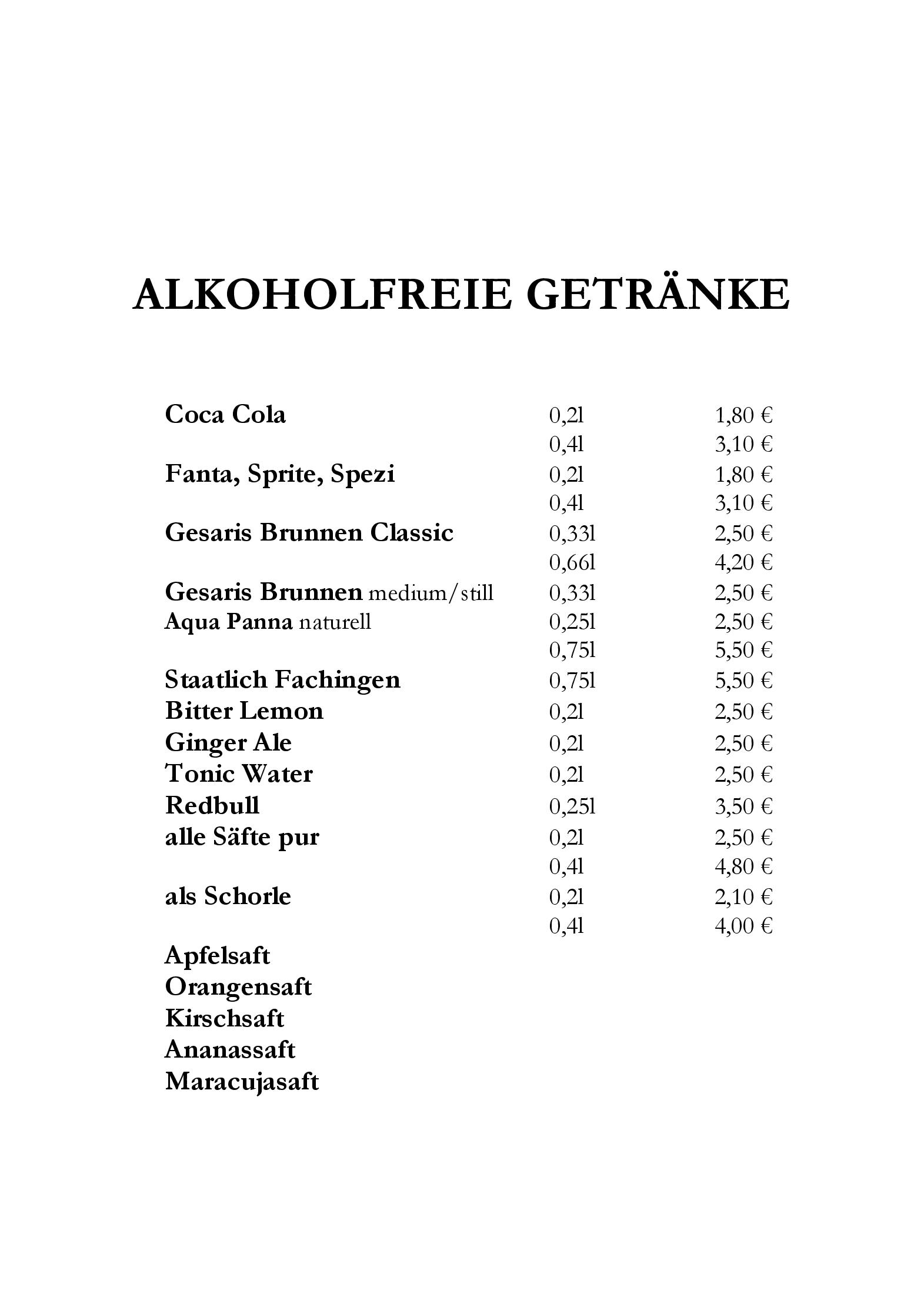 Speisekarte Altstadthotel in Versmold, Seite 7