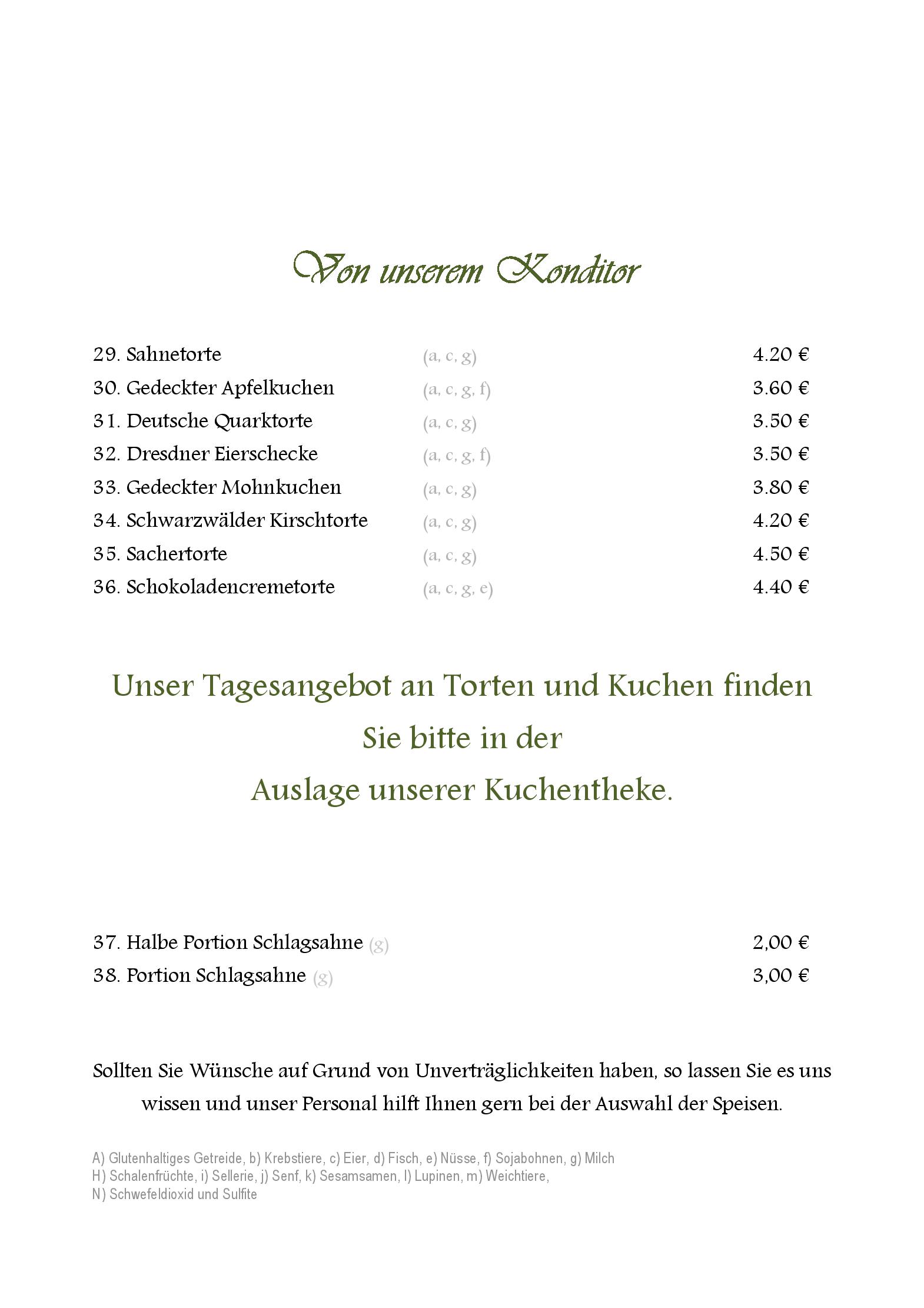 Speisekarte Italienisches Dörfchen in Dresden, Seite 4