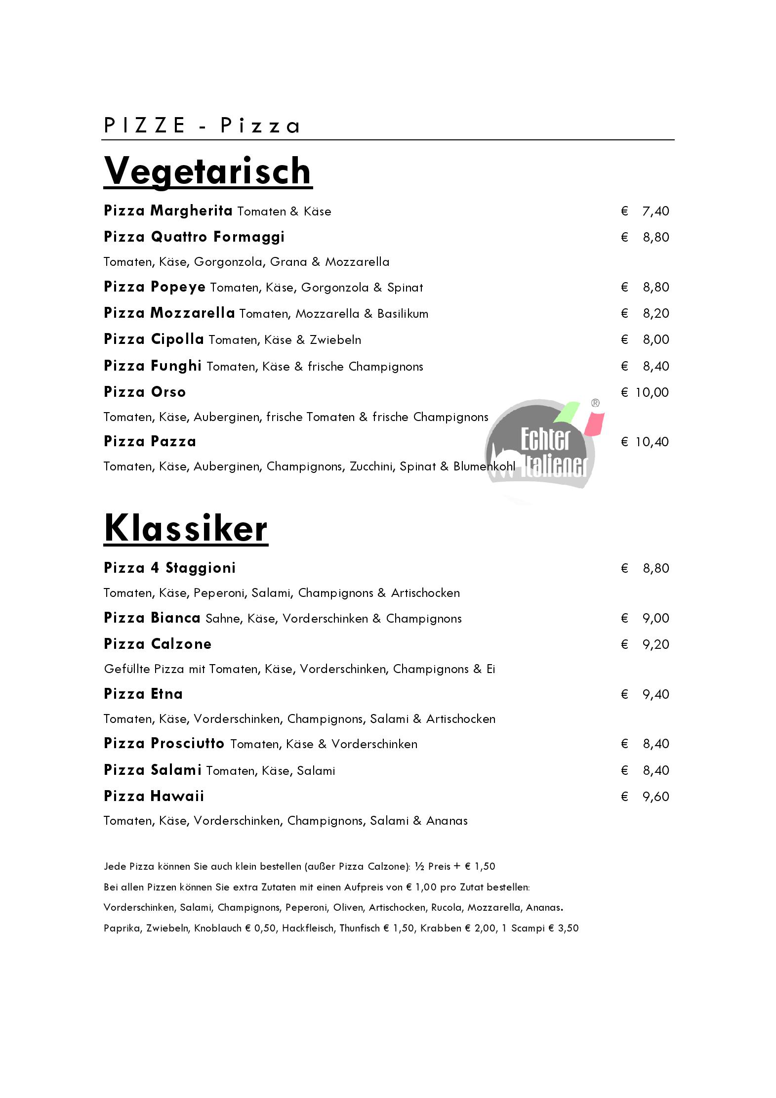 Speisekarte echteritaliener Taormina Ristorante in Regensburg, Seite 6