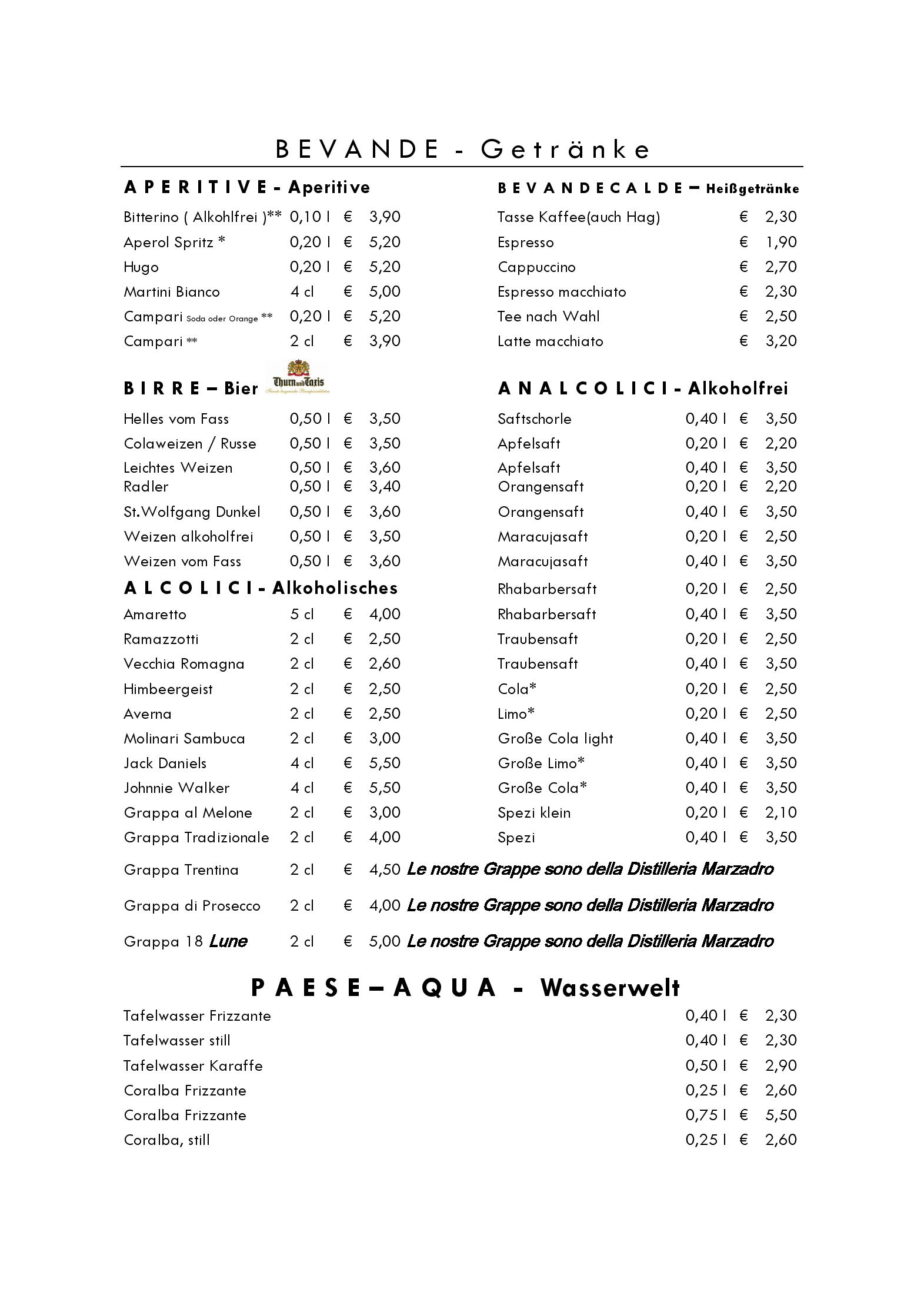 Speisekarte echteritaliener Taormina Ristorante in Regensburg, Seite 9
