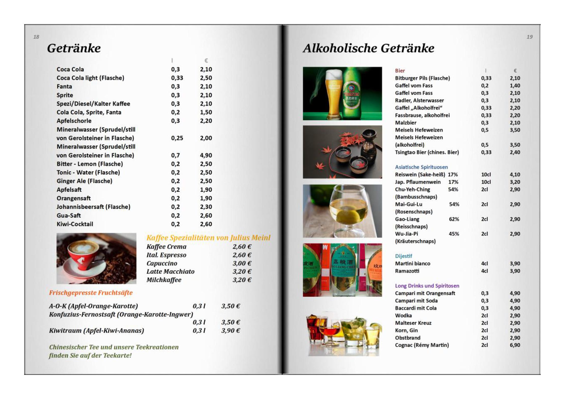 Speisekarte China-Restaurant Konfuzius in Köln, Seite 10