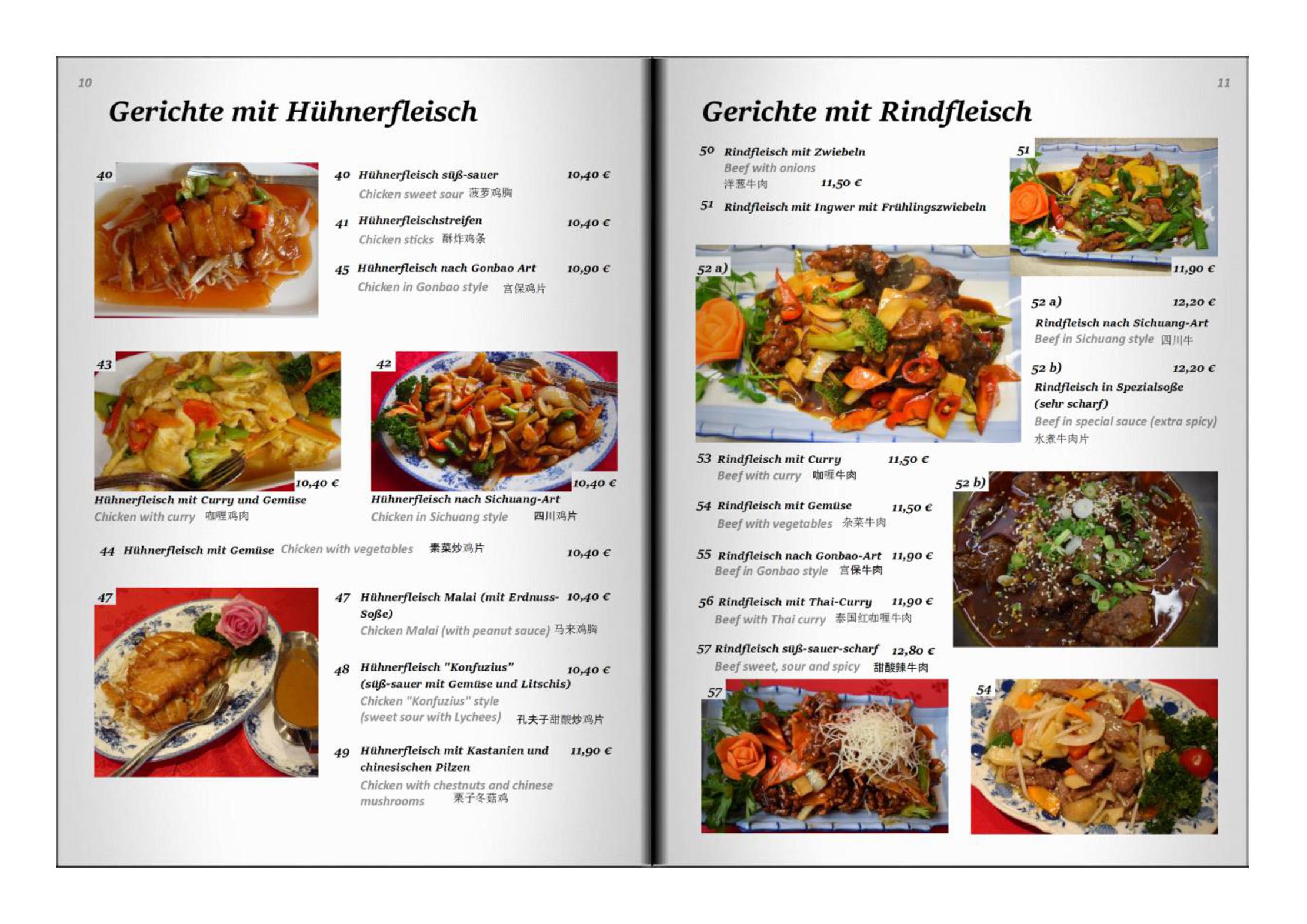 Speisekarte China-Restaurant Konfuzius in Köln, Seite 6