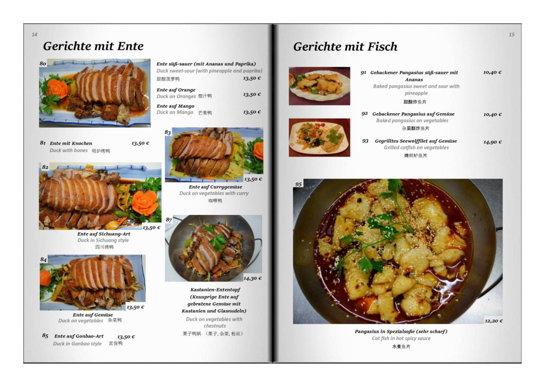 Speisekarte China-Restaurant Konfuzius in Köln, Seite 8