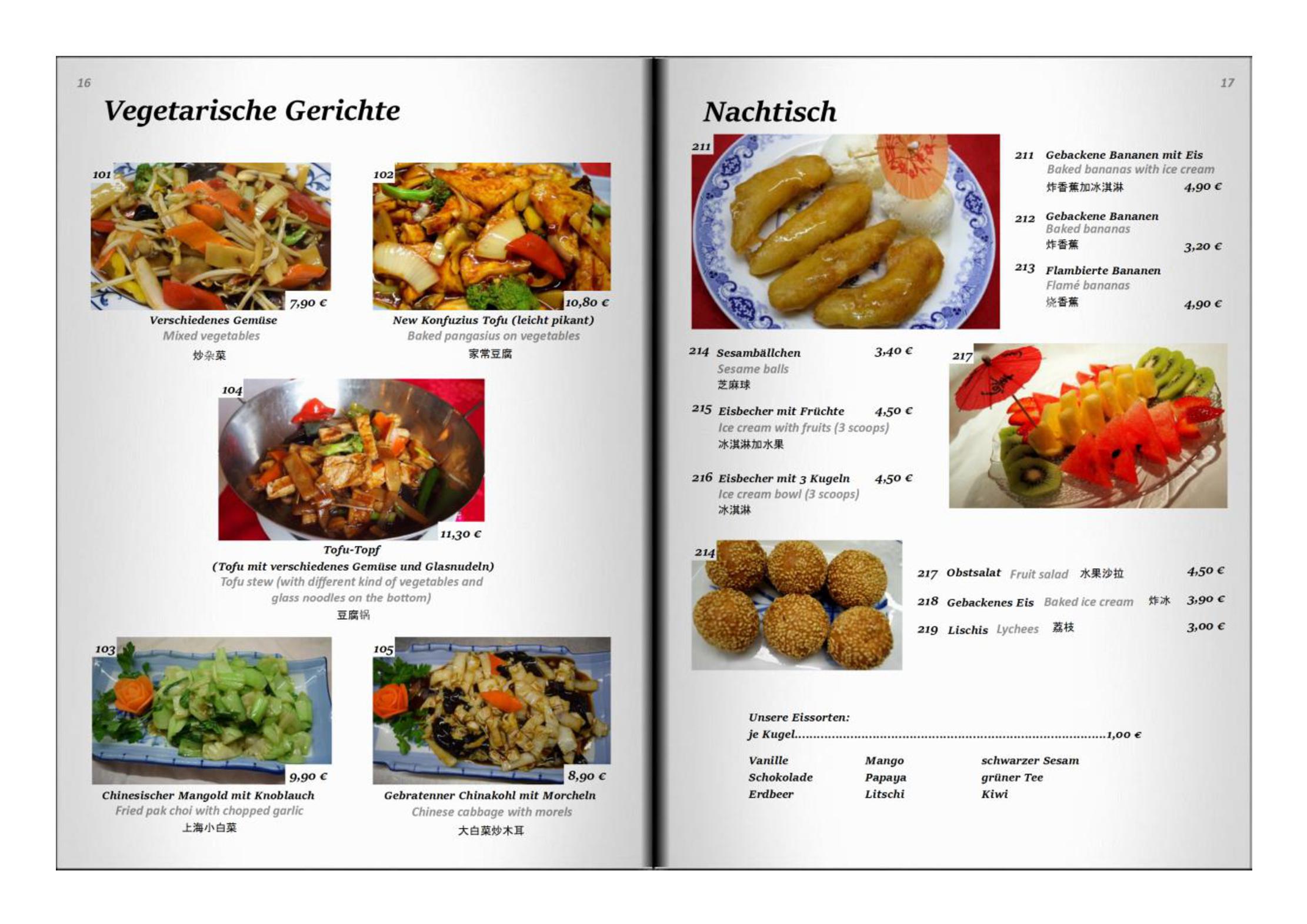 Speisekarte China-Restaurant Konfuzius in Köln, Seite 9