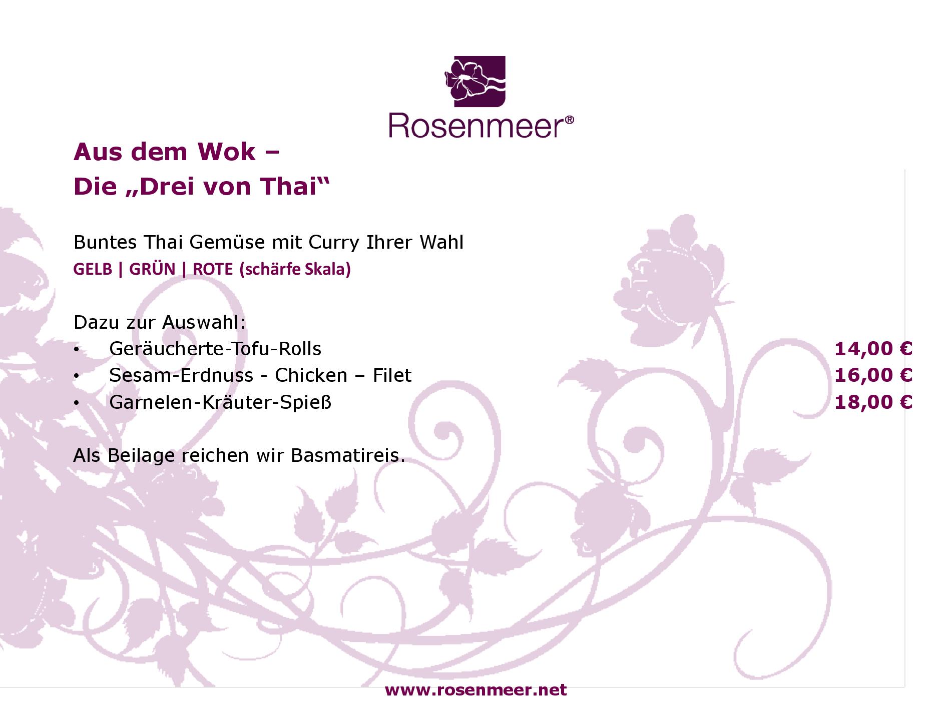 Speisekarte Rosenmeer Hotel & Restaurant in Mönchengladbach, Seite 6