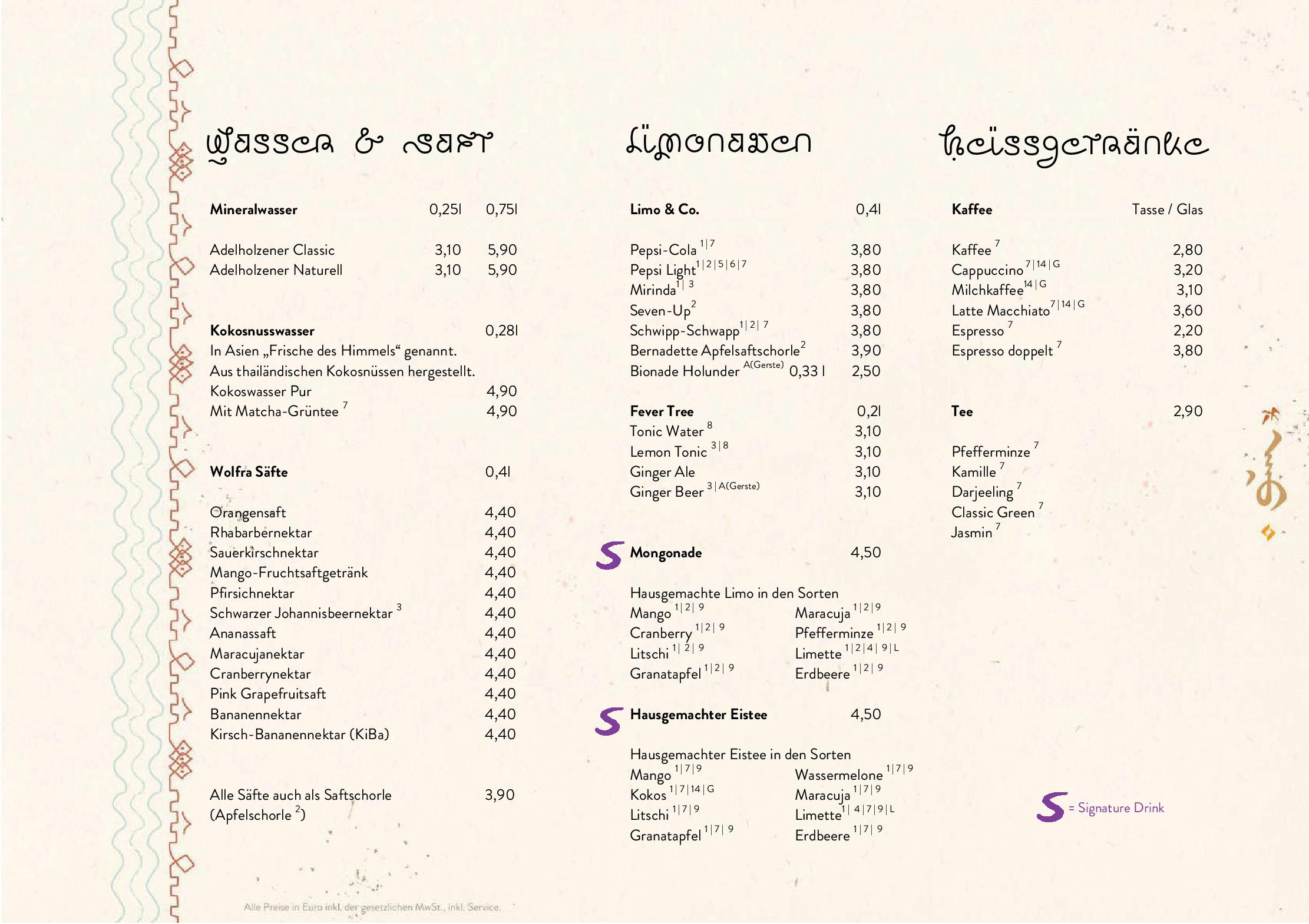 Speisekarte Mongo´s in München, Seite 10