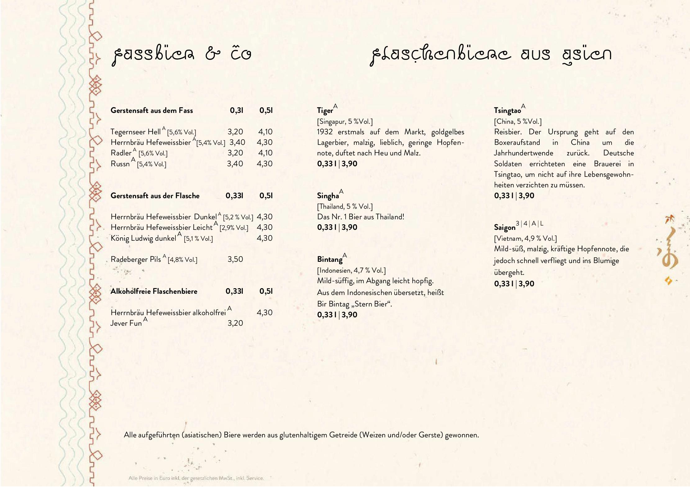 Speisekarte Mongo´s in München, Seite 11