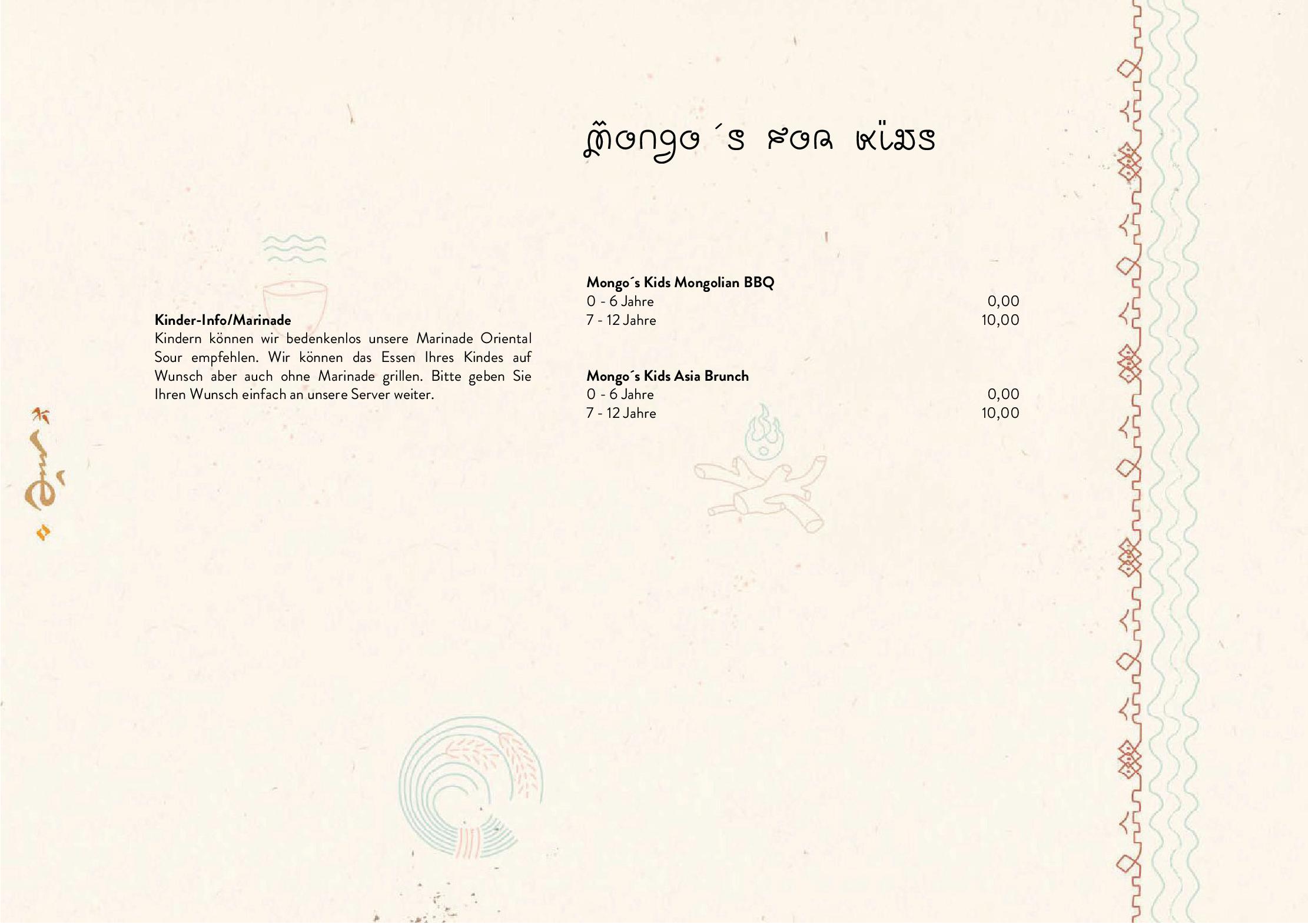 Speisekarte Mongo´s in München, Seite 7
