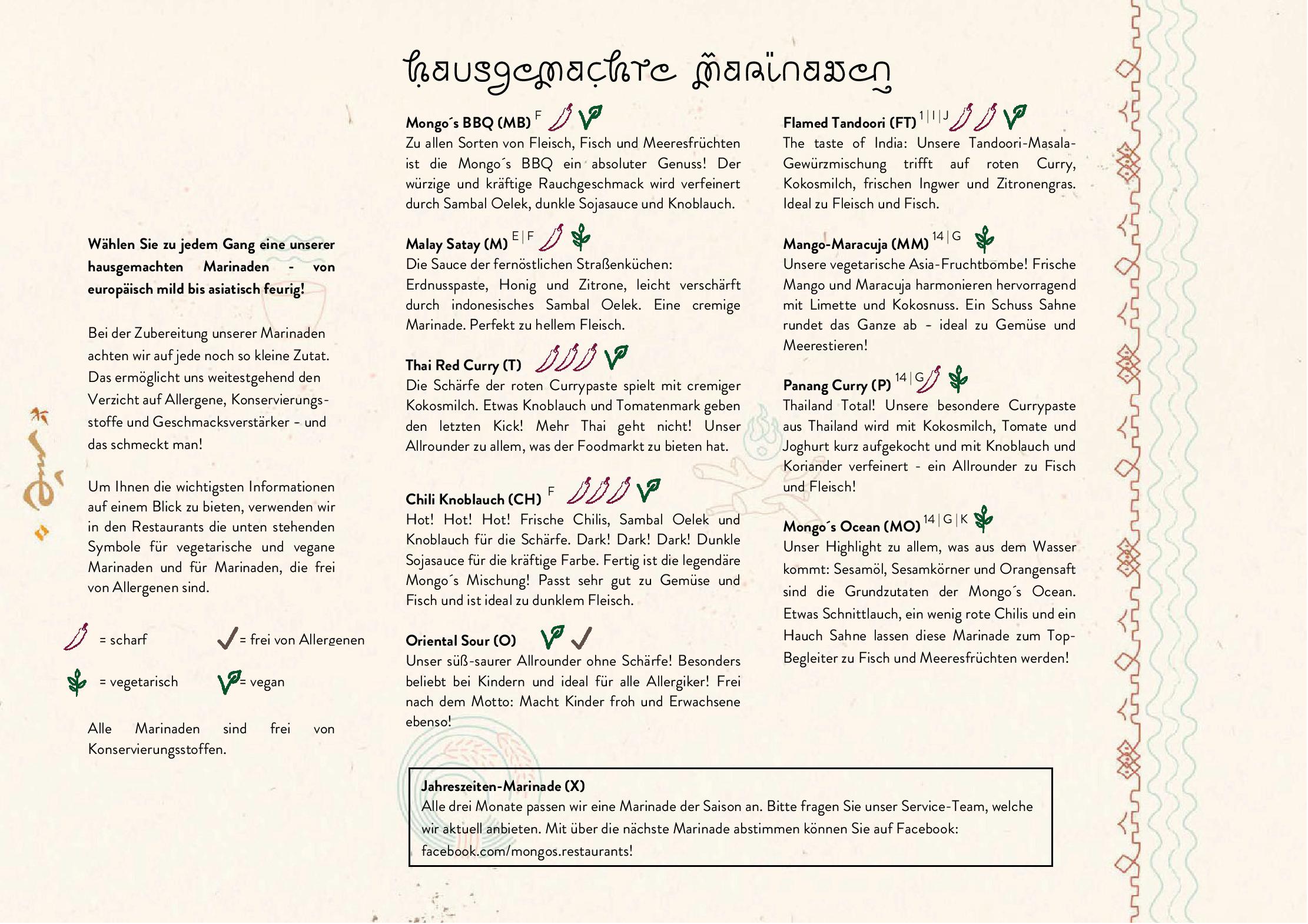 Speisekarte Mongo´s in München, Seite 8