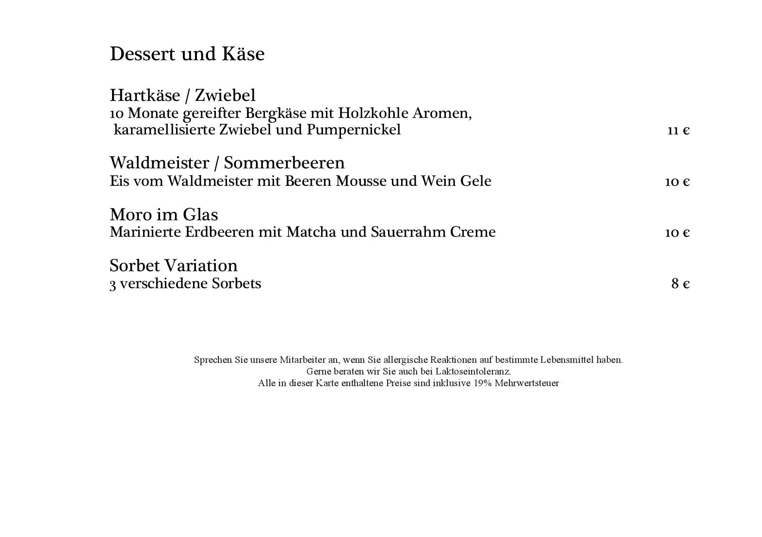 Speisekarte moro Restaurant in Neustadt an der Weinstraße, Seite 4