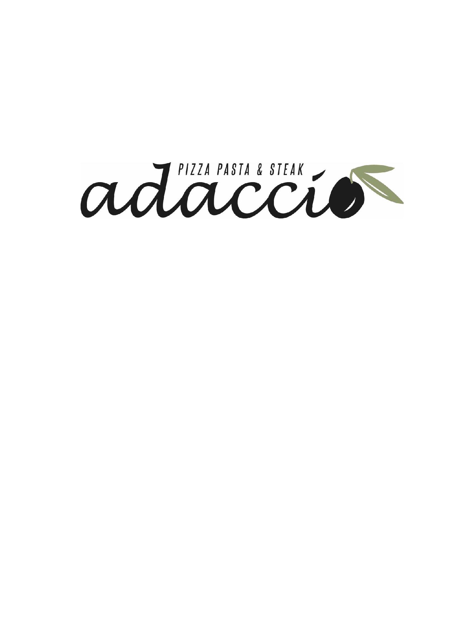 Speisekarte adaccio in Ransbach-Baumbach, Seite 1