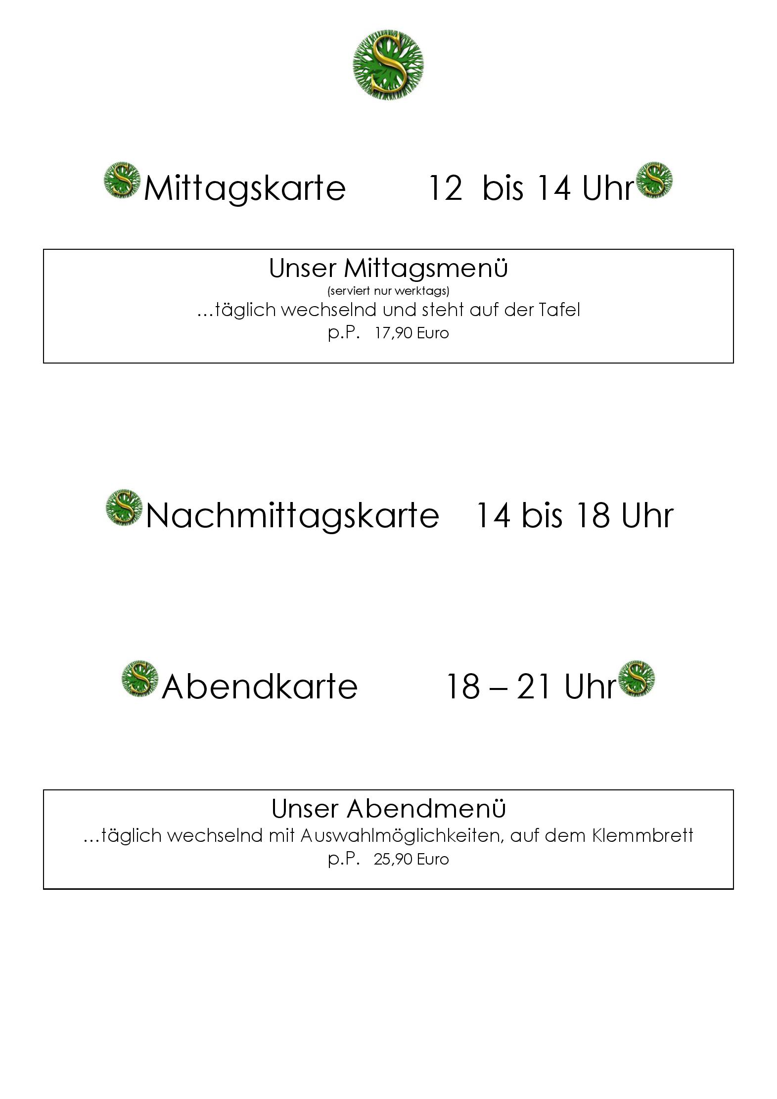 Speisekarte Waldhotel Schinkenwirt in Olsberg, Seite 5