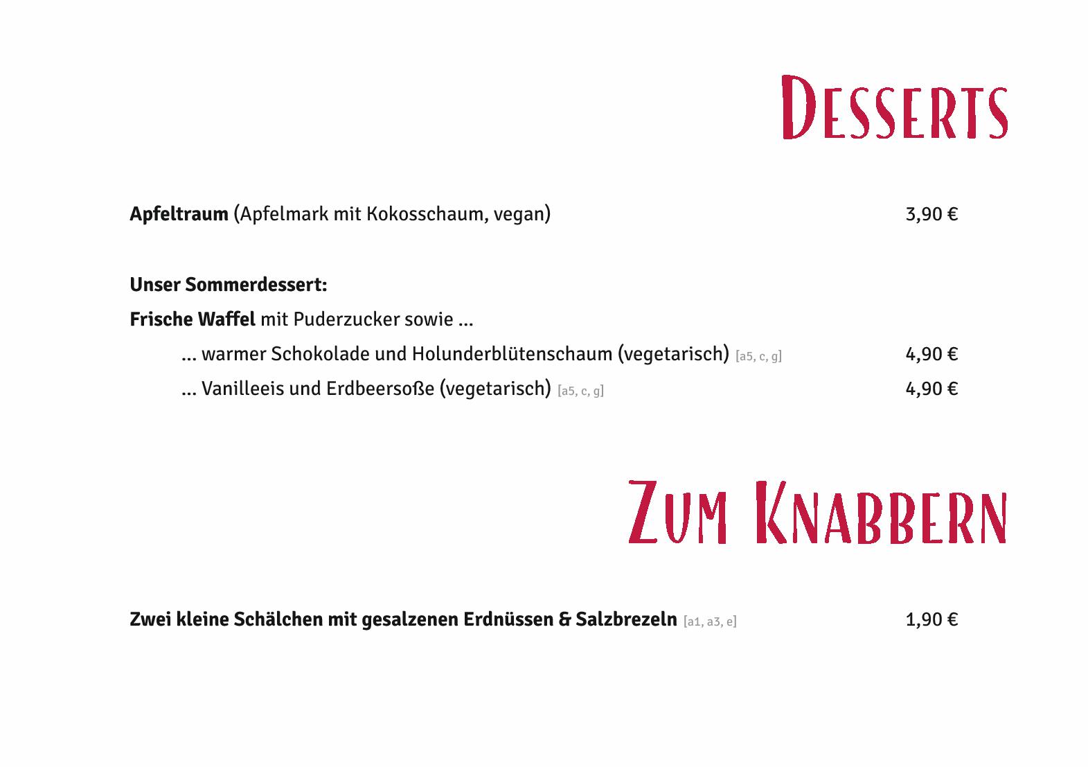 Speisekarte Mephisto - Restaurant, Cafe, Kneipe, Bar & Biergarten in Magdeburg, Seite 13