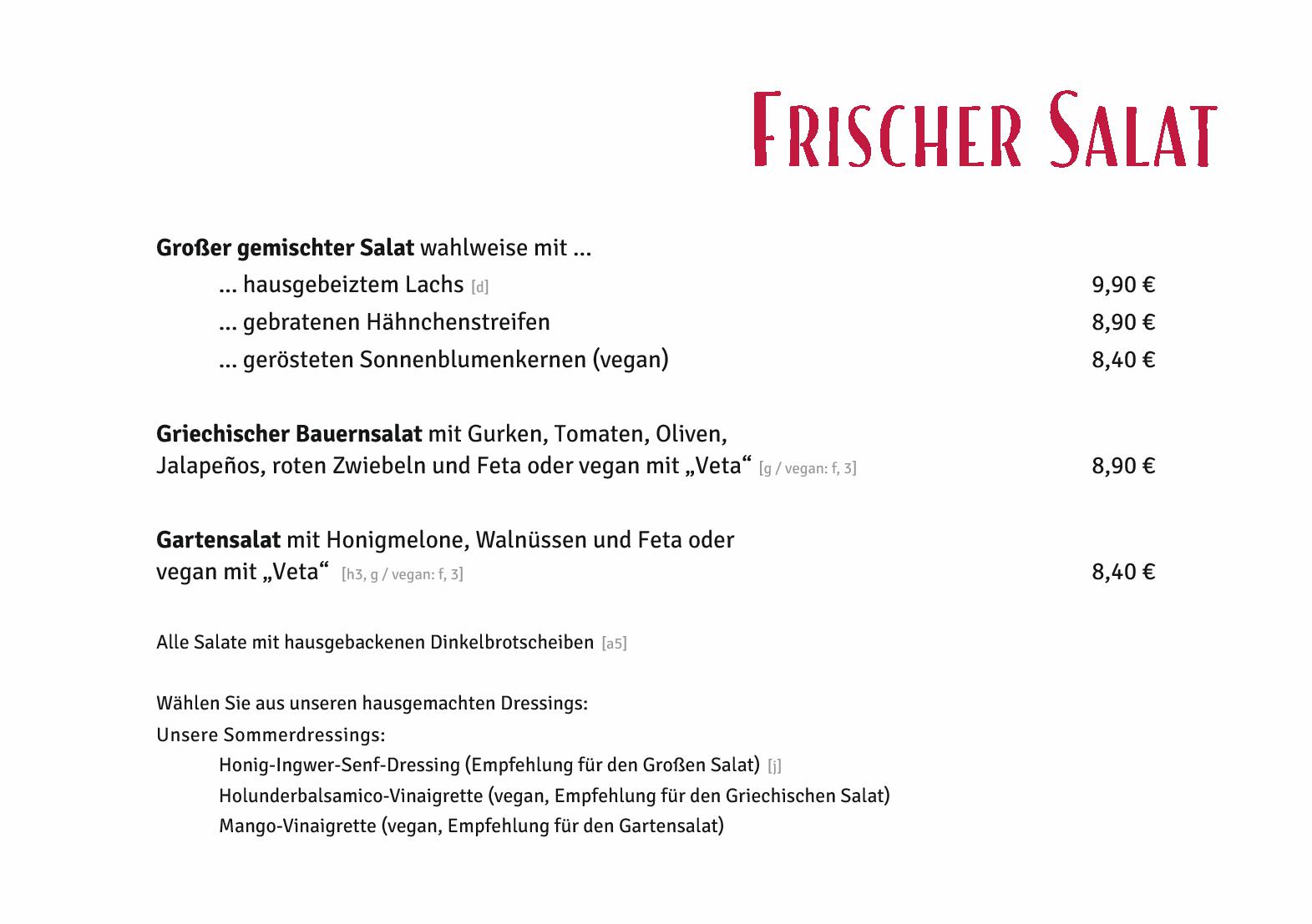 Speisekarte Mephisto - Restaurant, Cafe, Kneipe, Bar & Biergarten in Magdeburg, Seite 7