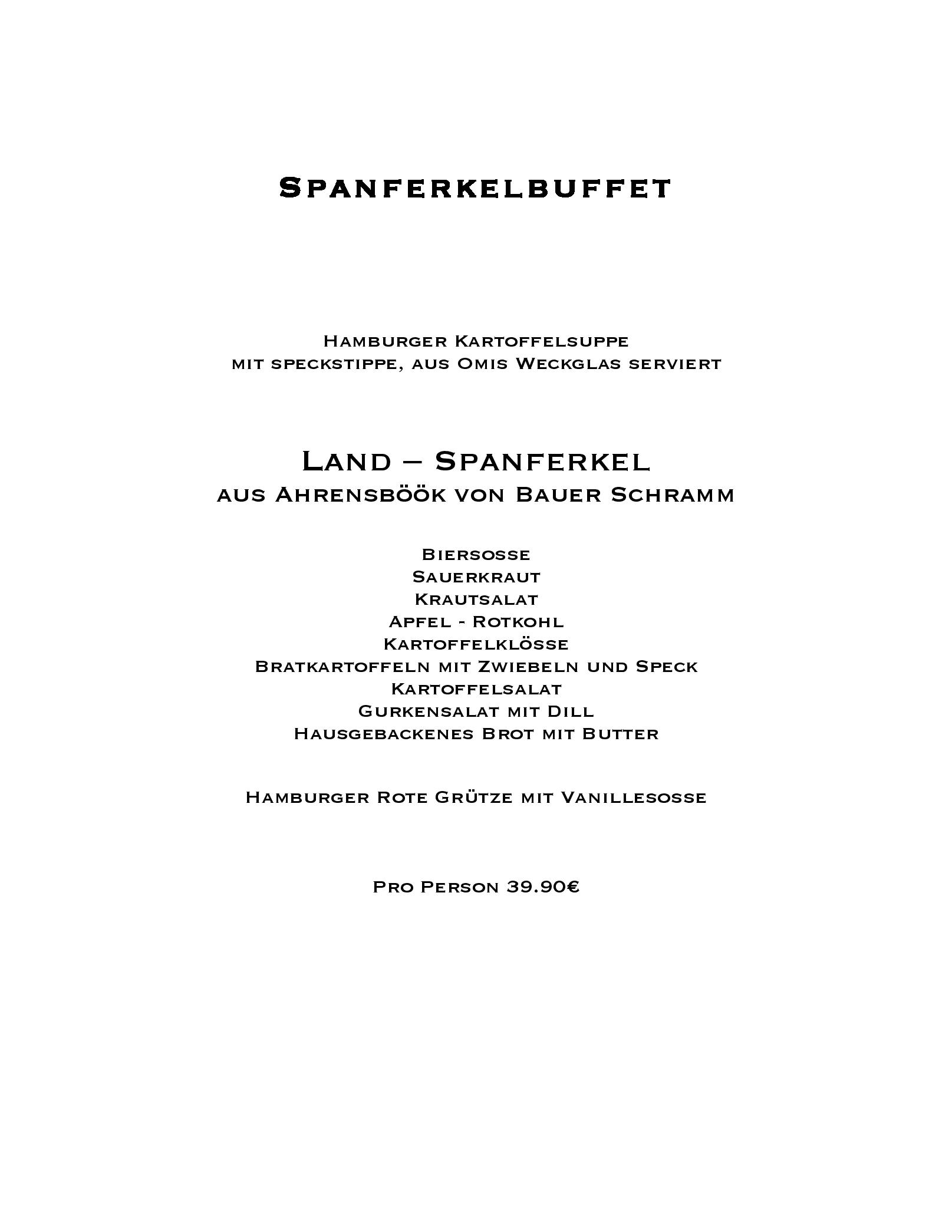 Speisekarte Restaurant Schoppenhauer in Hamburg, Seite 7