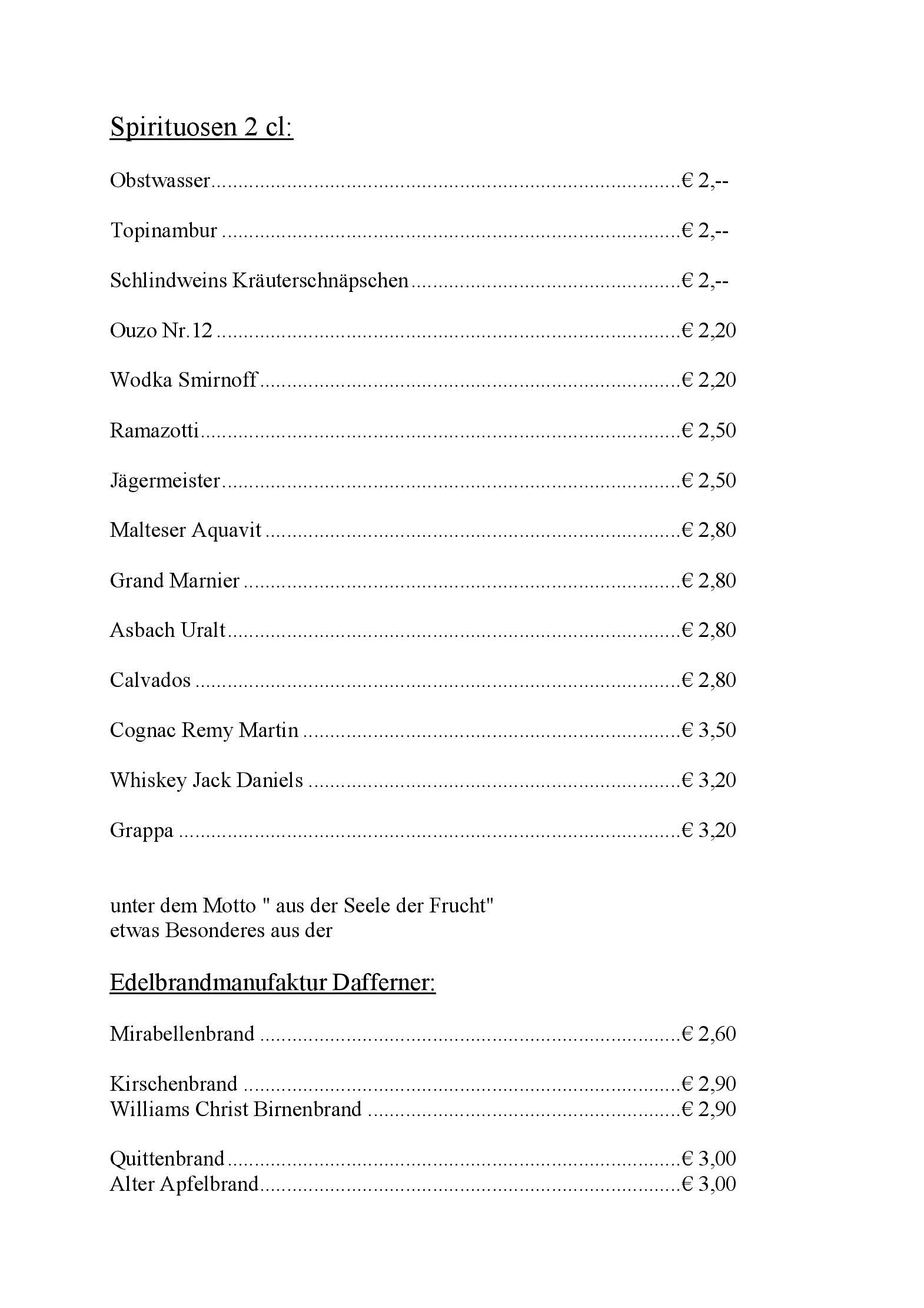 Speisekarte Schlindwein-Stuben in Karlsdorf-Neuthard, Seite 11
