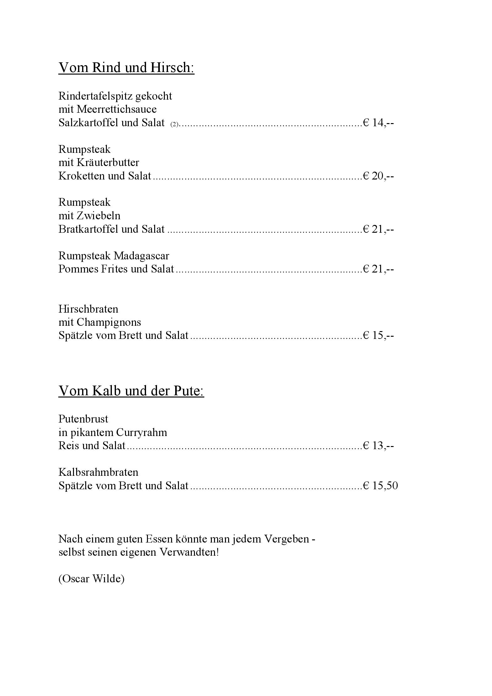 Speisekarte Schlindwein-Stuben in Karlsdorf-Neuthard, Seite 9