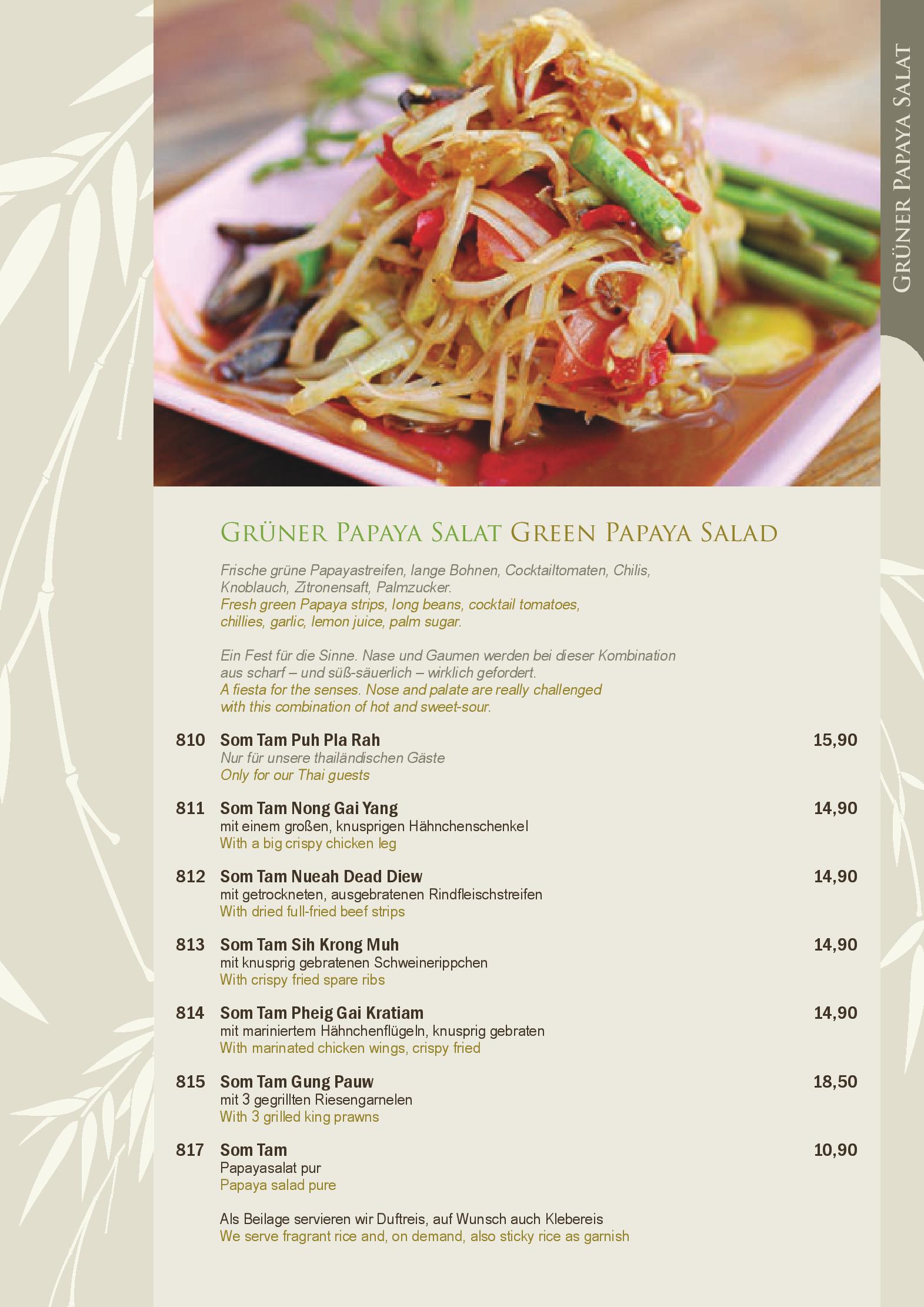 Speisekarte Suvadee Thai Restaurant in Frankfurt am Main, Seite 5