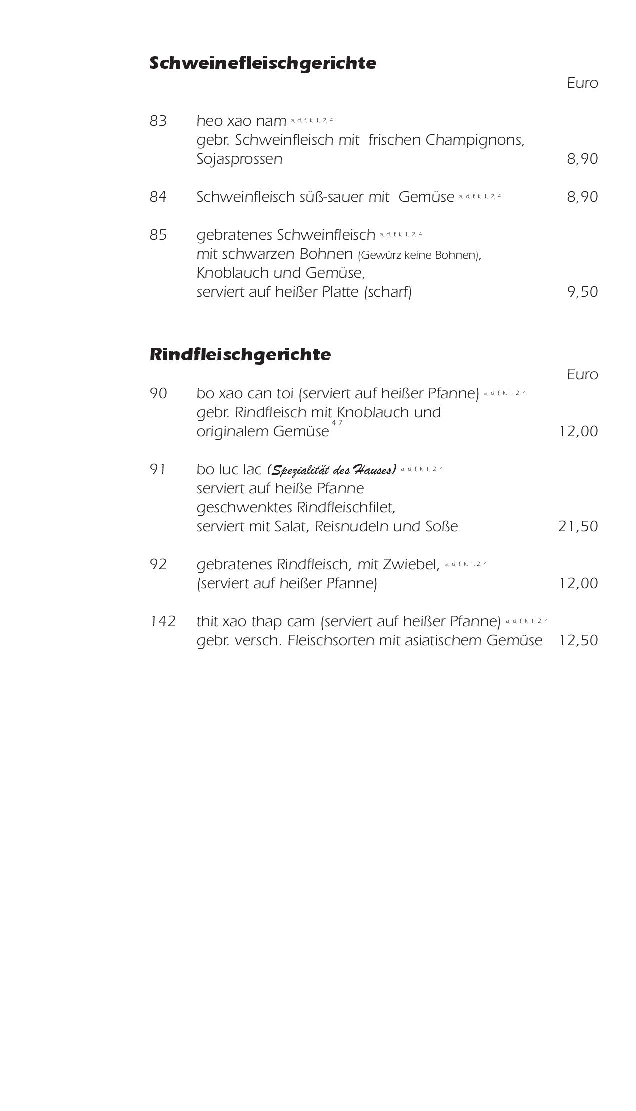 Speisekarte Hanoi Grill Erfurt in Erfurt, Seite 8