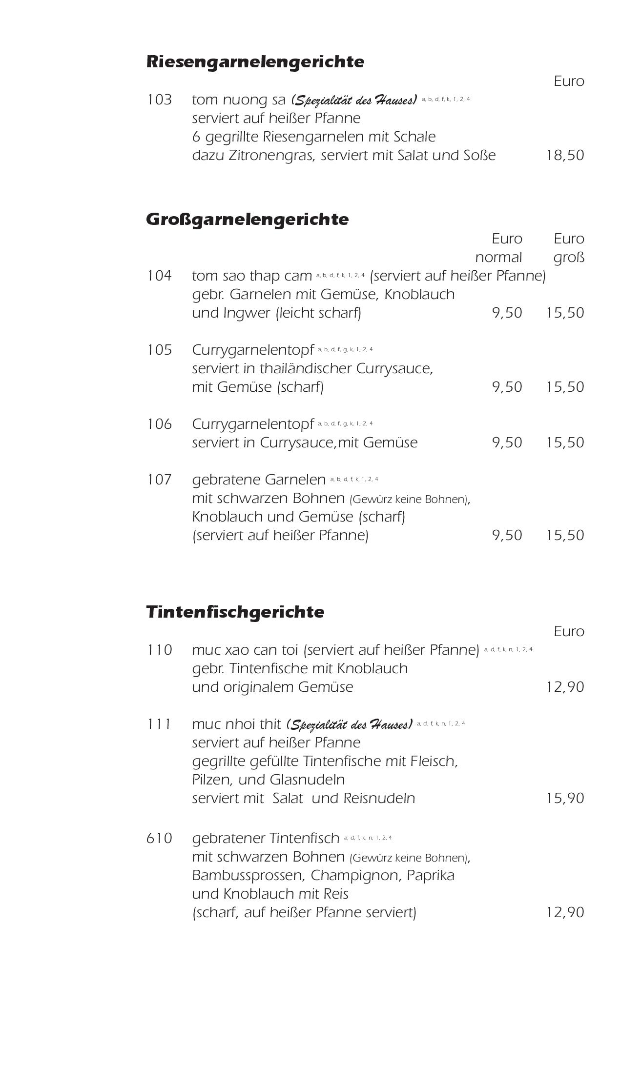 Speisekarte Hanoi Grill Erfurt in Erfurt, Seite 9