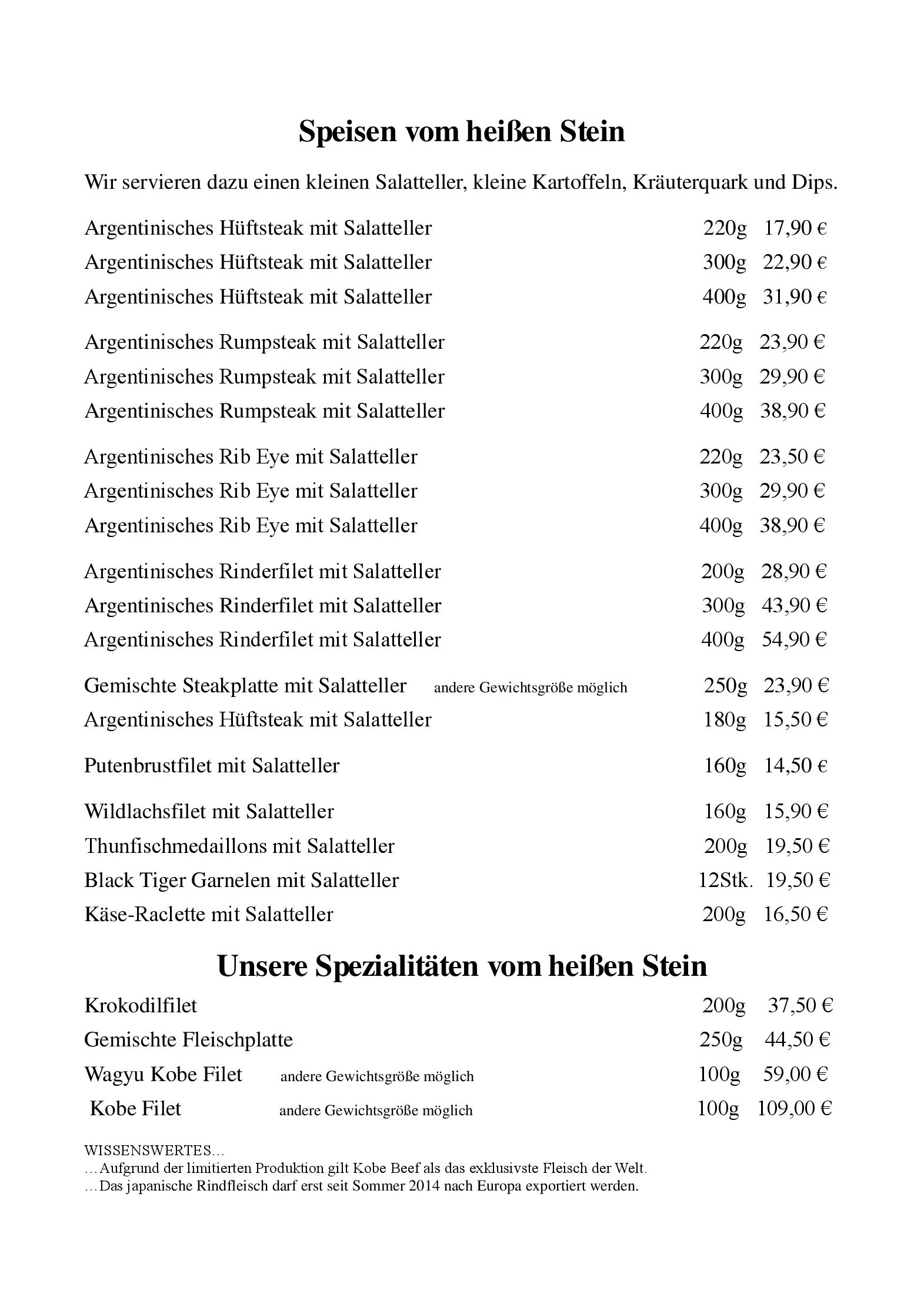 Speisekarte Restaurant DuckDich Kassel in Kassel, Seite 1