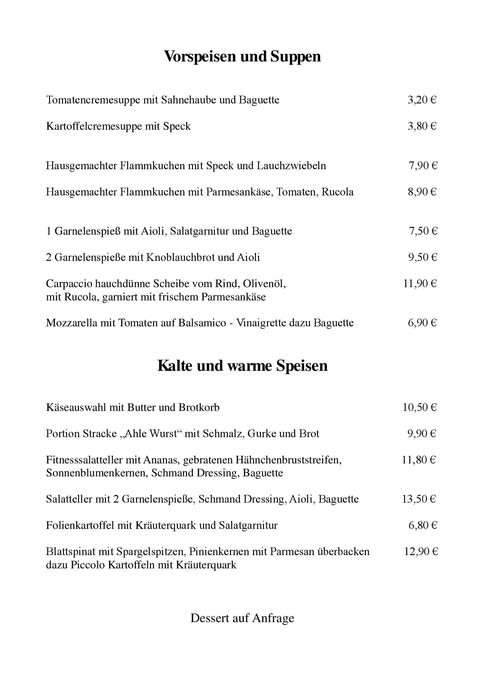Speisekarte Restaurant DuckDich Kassel in Kassel, Seite 2