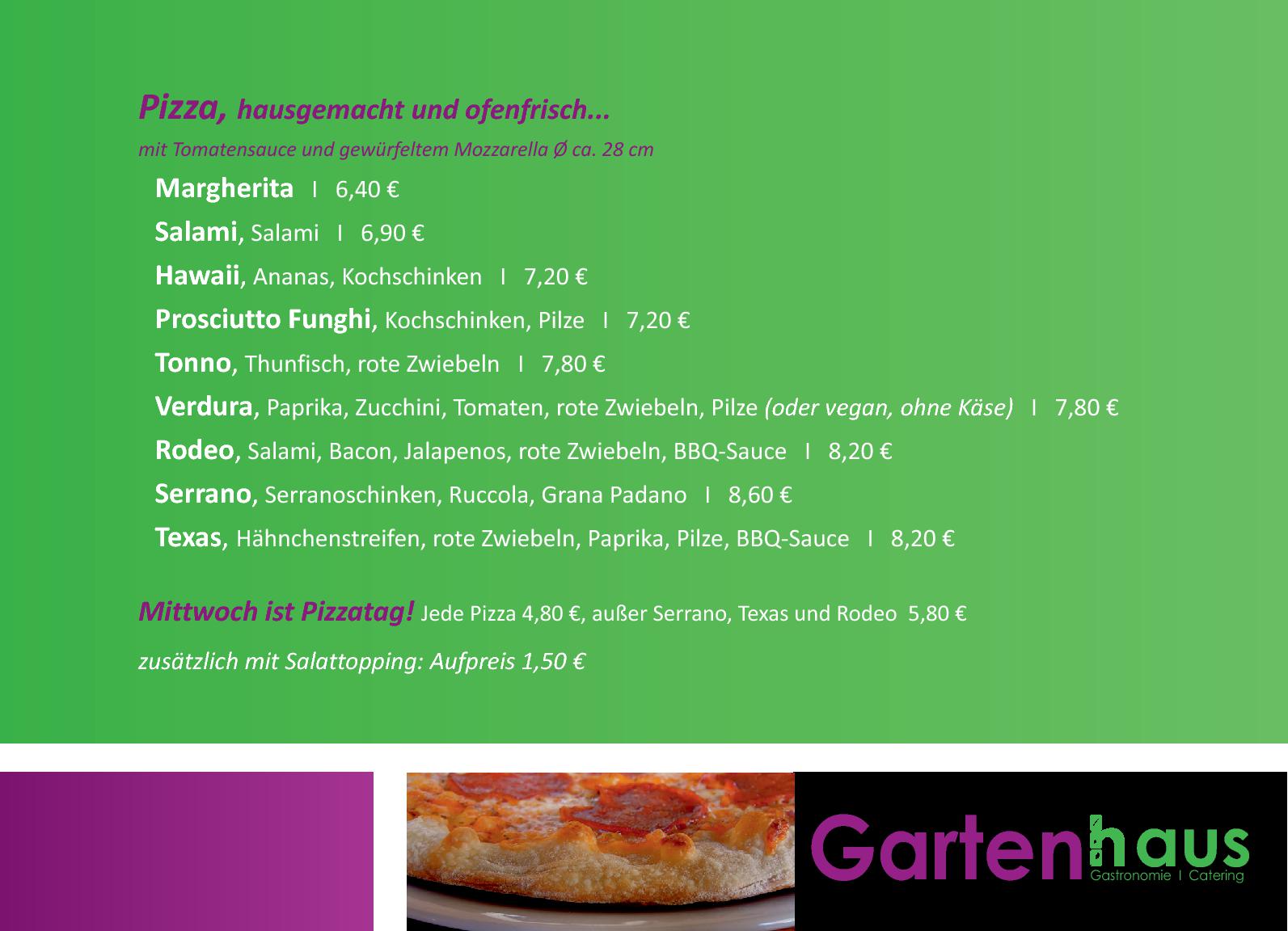 Speisekarte Restaurant Gartenhaus in Siegen, Seite 3