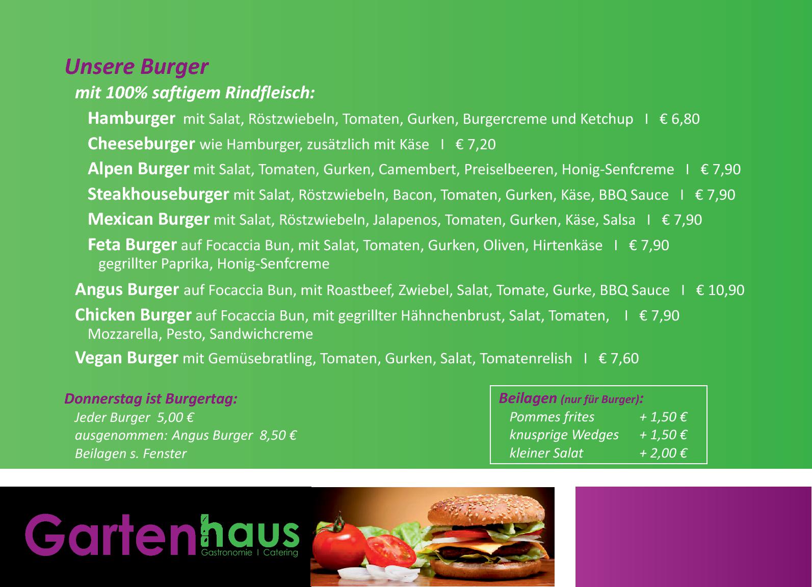 Speisekarte Restaurant Gartenhaus in Siegen, Seite 4