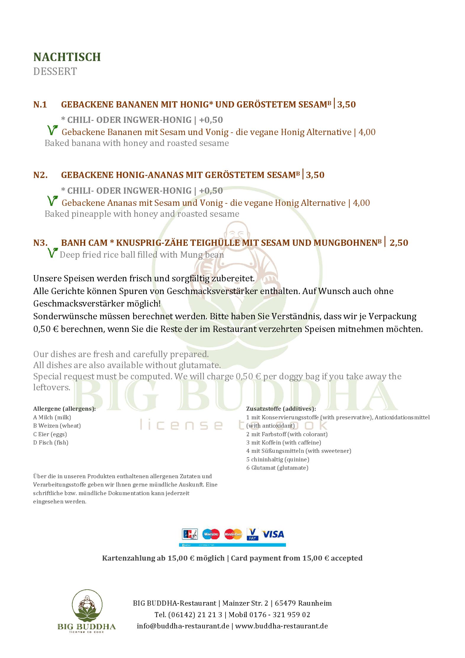 Speisekarte Big Buddha in Raunheim, Seite 7