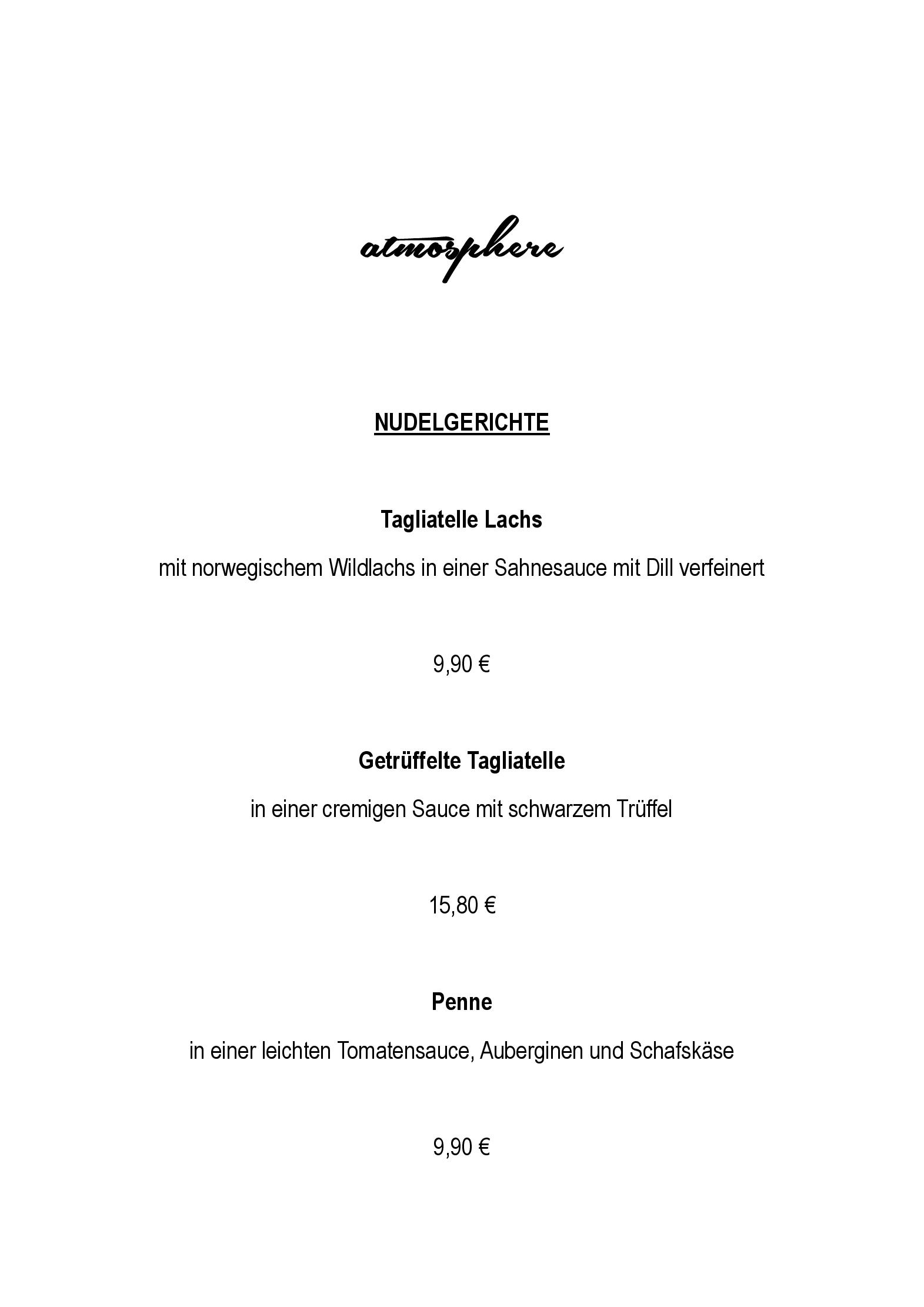 Speisekarte Atmosphere in Braunschweig, Seite 8