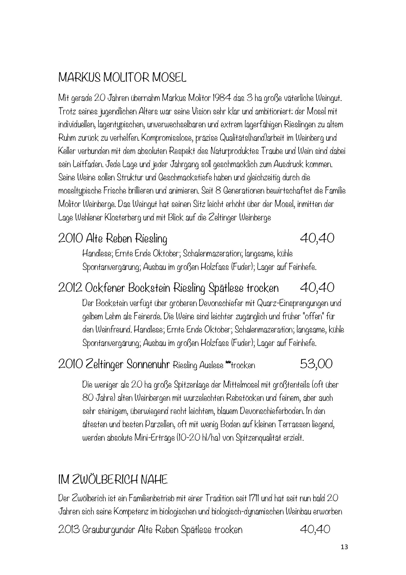 Speisekarte stilers restaurant im marmite in Barsinghausen, Seite 18
