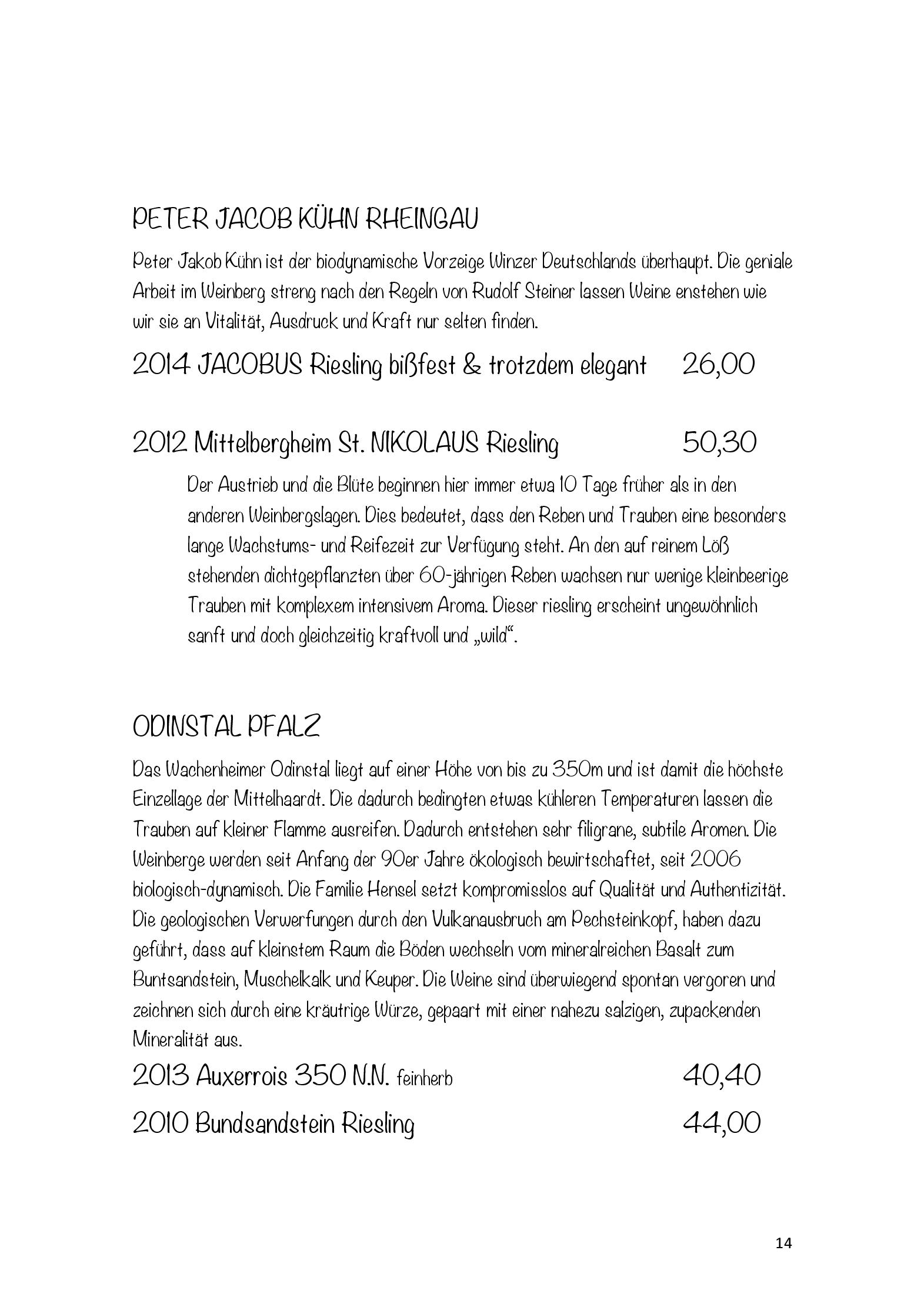 Speisekarte stilers restaurant im marmite in Barsinghausen, Seite 19