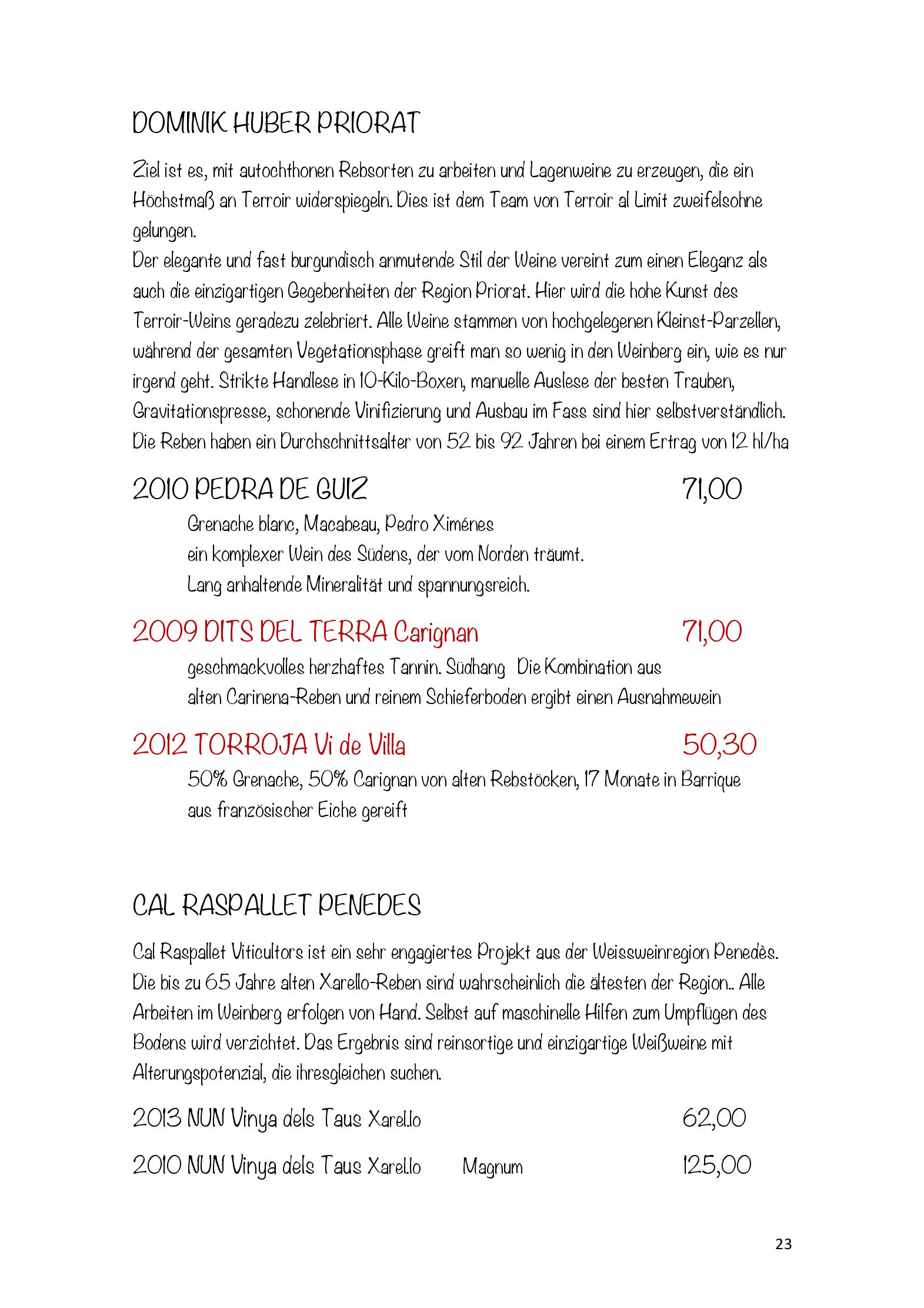 Speisekarte stilers restaurant im marmite in Barsinghausen, Seite 28