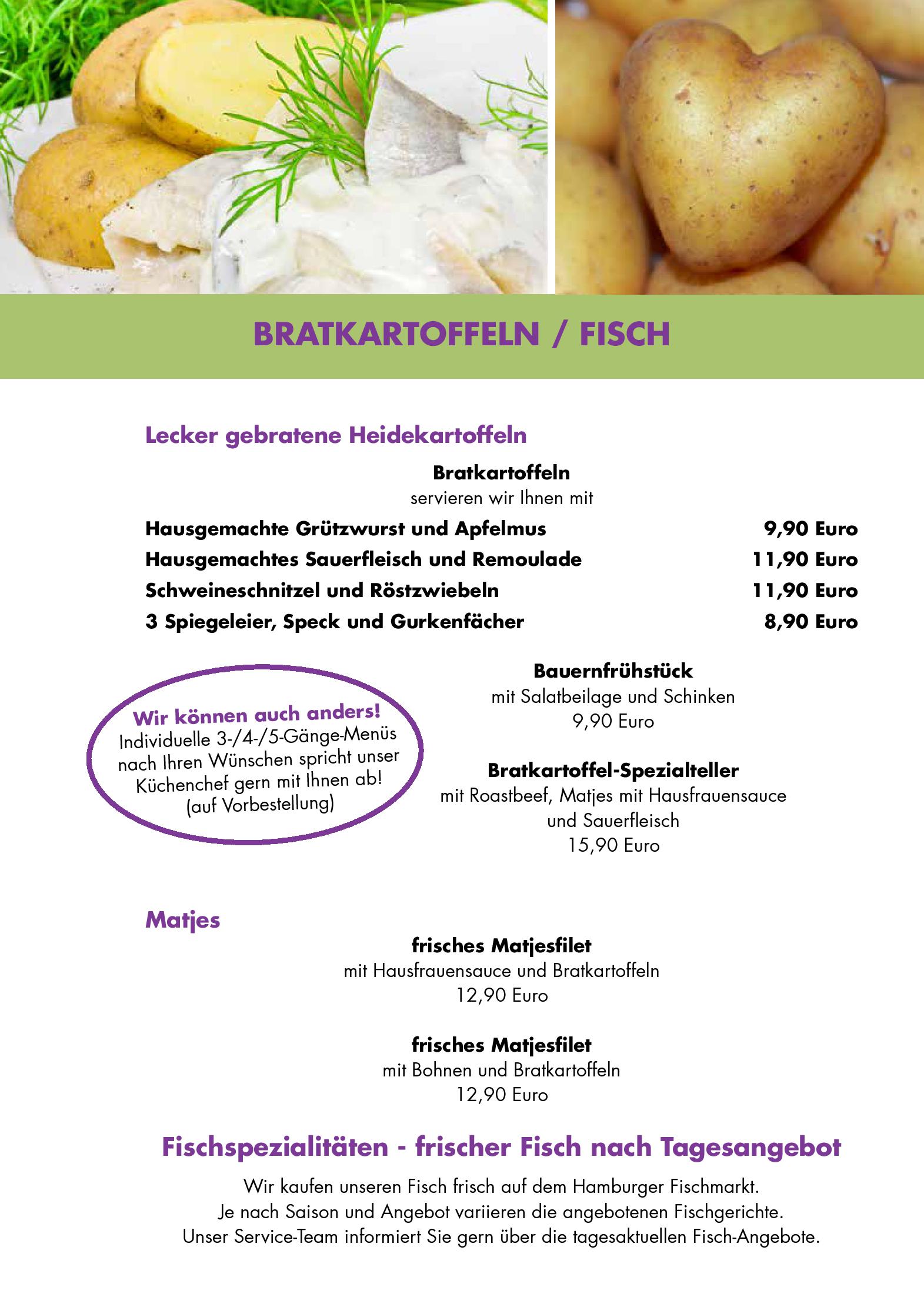 Speisekarte  Akzent Hotel Zur grünen Eiche in Bispingen, Seite 7