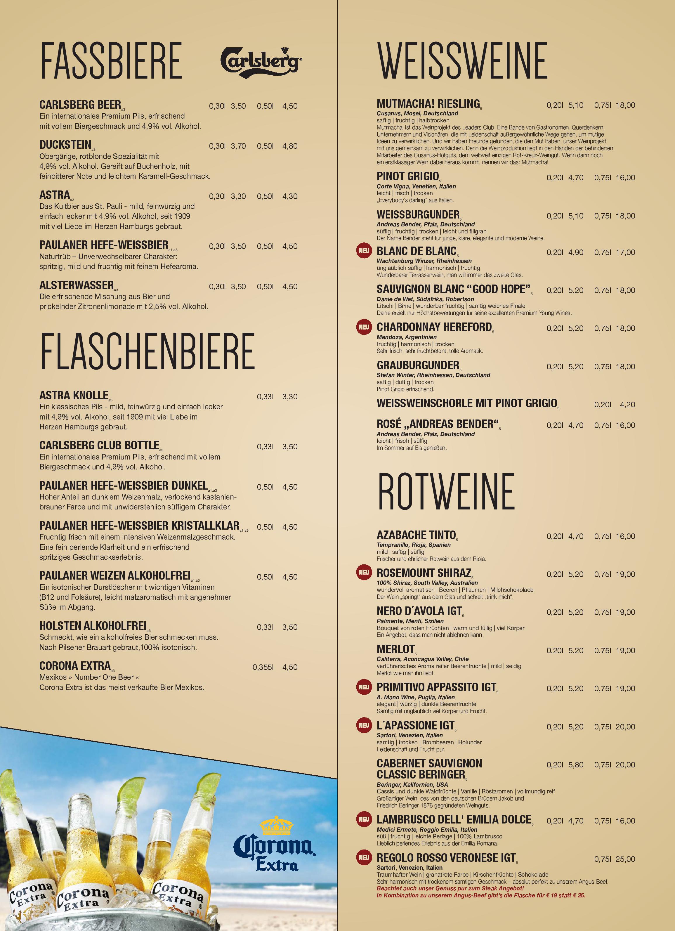 Speisekarte Bolero Kassel in Kassel, Seite 10