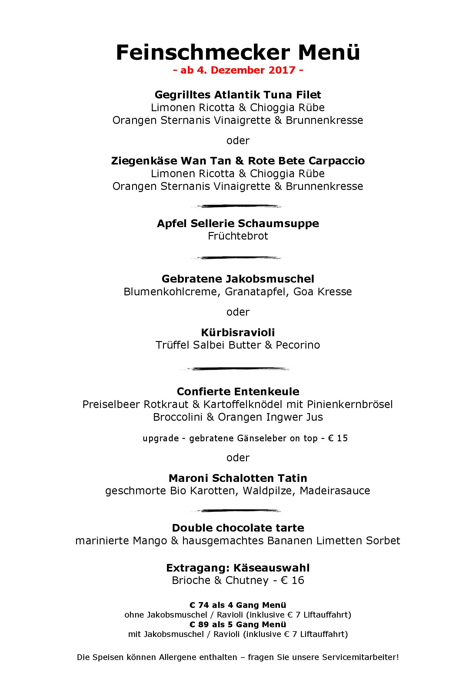 Speisekarte Restaurant 181 in München, Seite 2