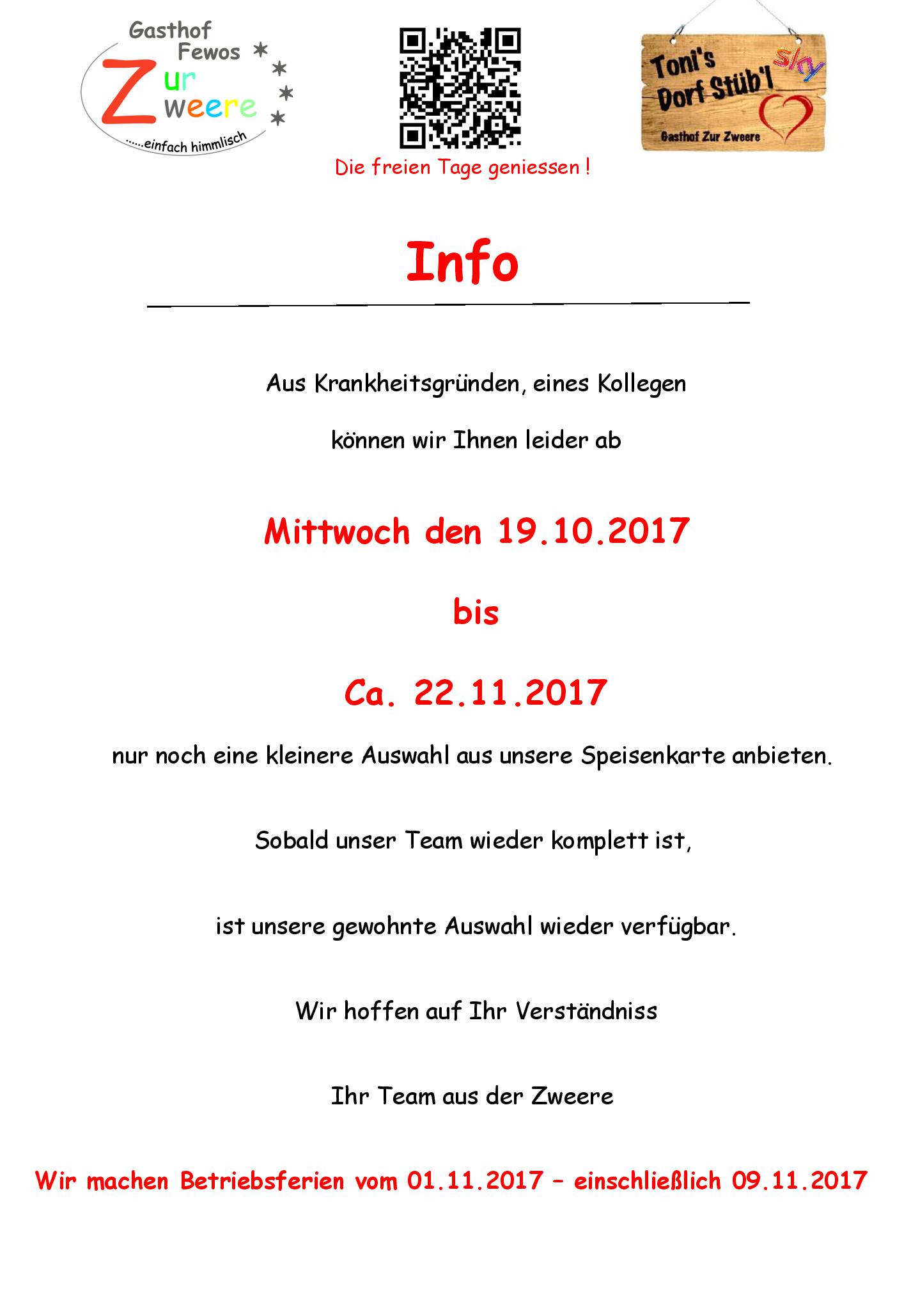 Speisekarte Zur Zweere in Willingen (Upland), Seite 2