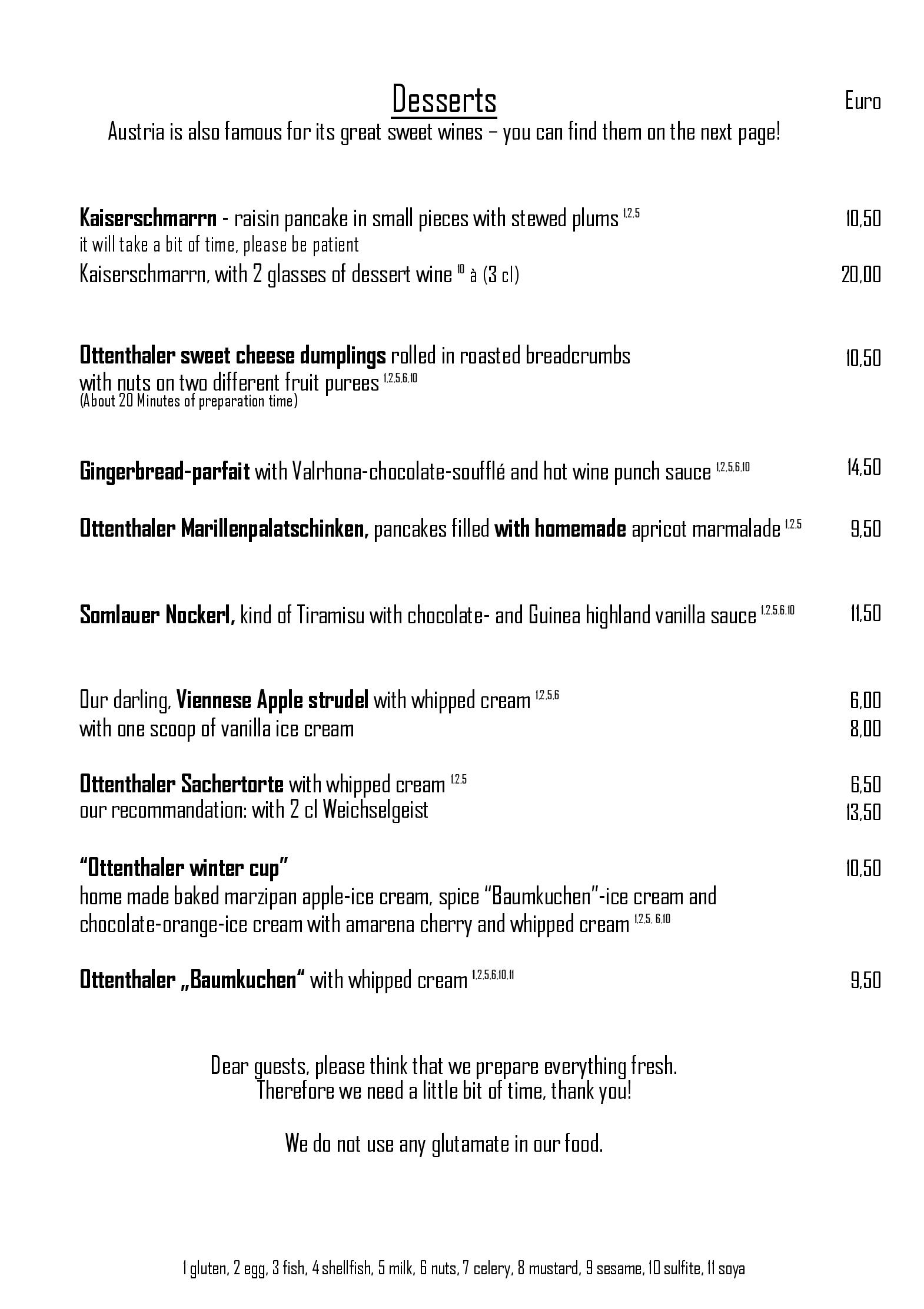 Speisekarte Ottenthal Restaurant & Weinhandlung in Berlin, Seite 8
