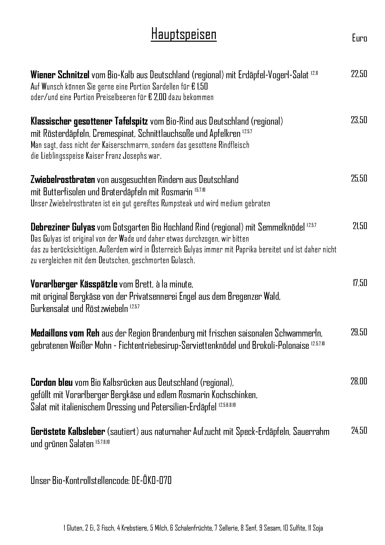 Speisekarte Ottenthal Restaurant & Weinhandlung in Berlin, Seite 10