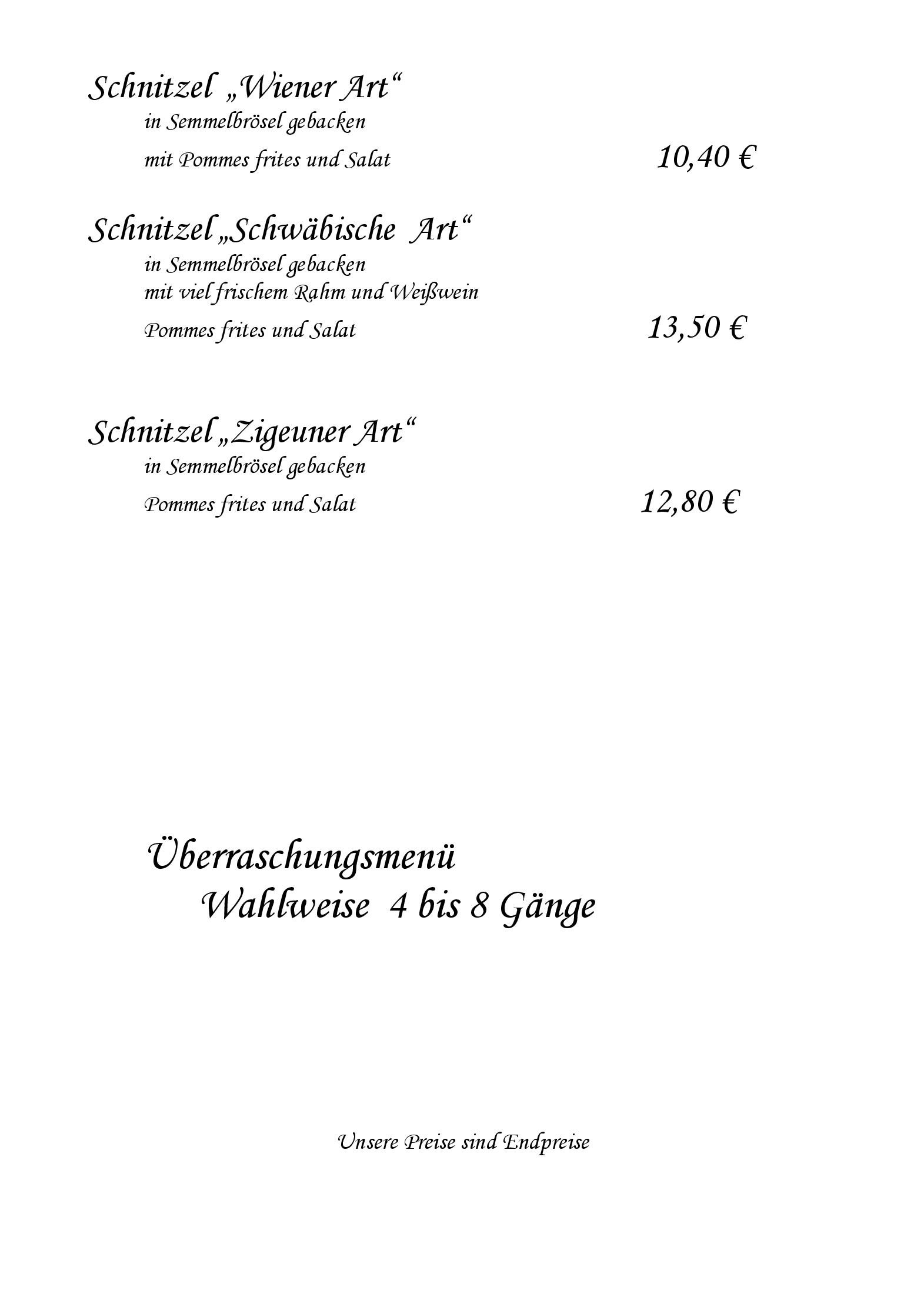 Speisekarte Zum Klausenberg in Worms-Pfeddersheim, Seite 4