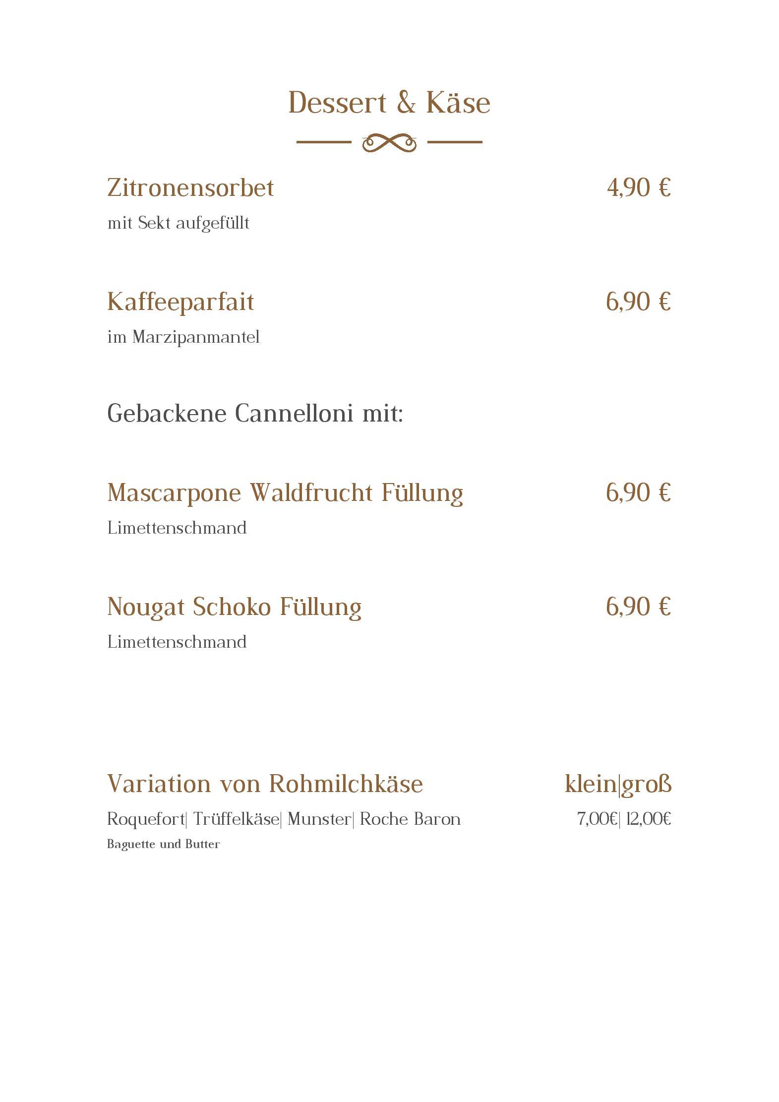 Speisekarte Haus Gimken in Essen, Seite 7