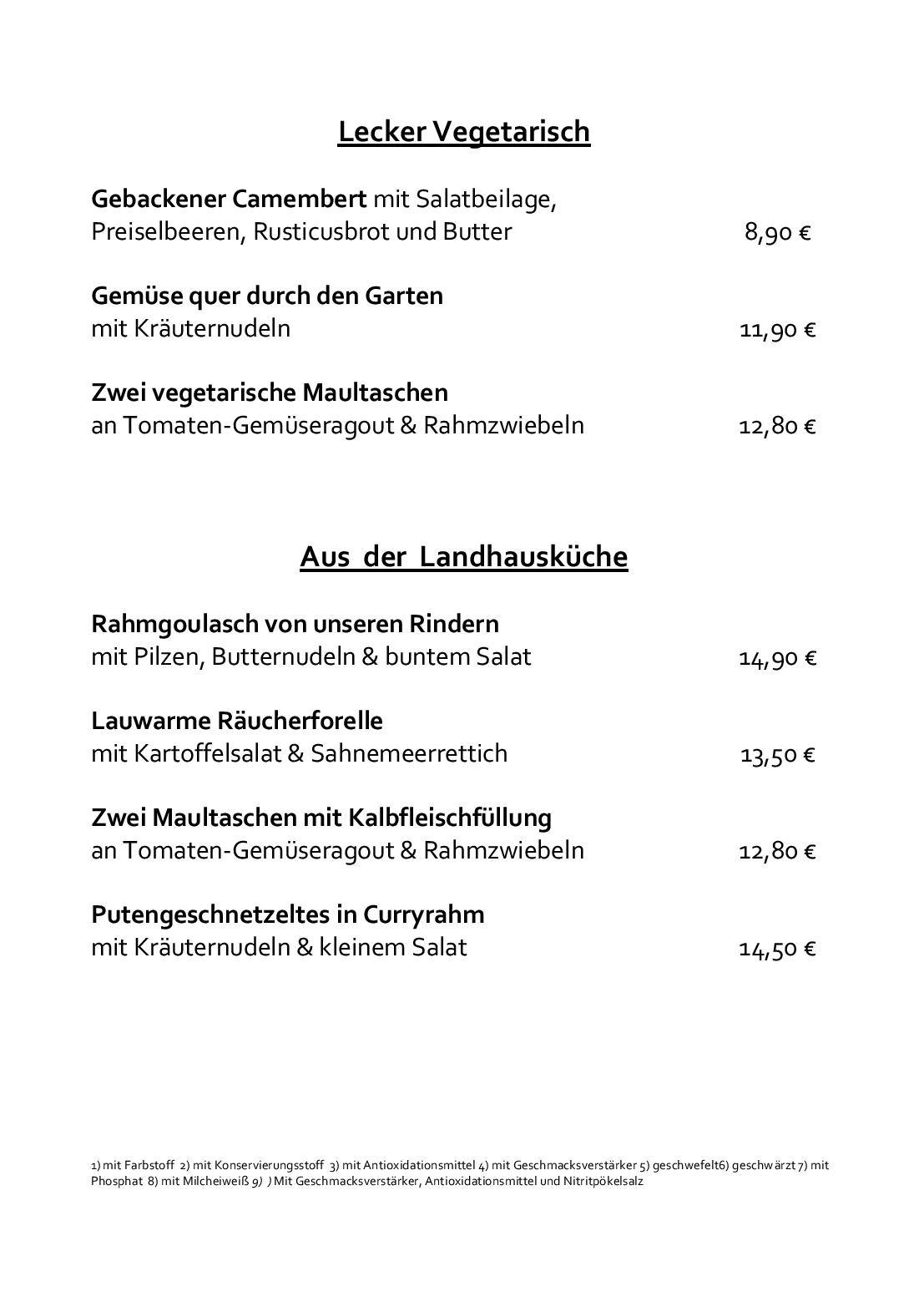 Speisekarte Rusticus in Leichlingen, Seite 4