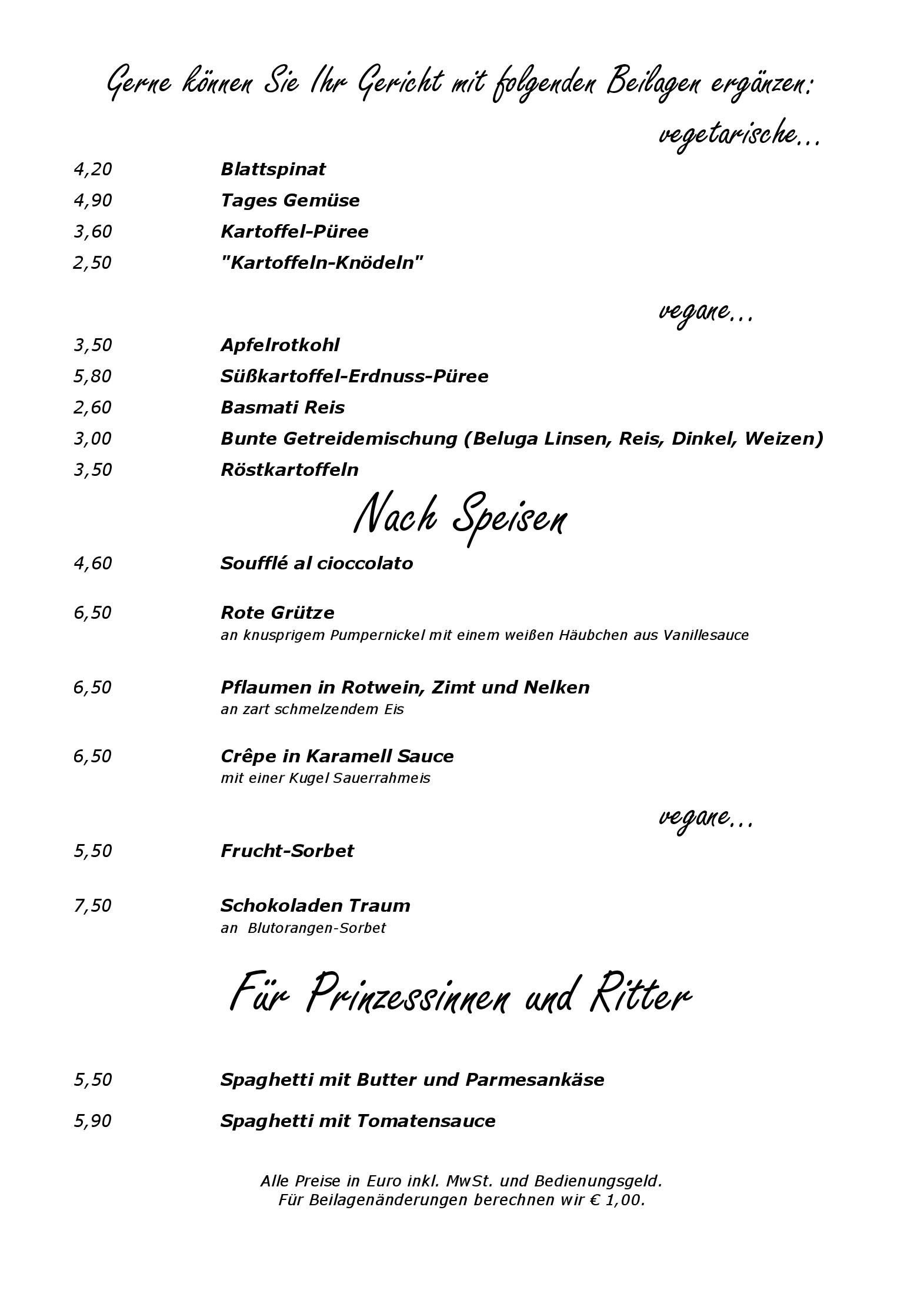 Speisekarte NOBIS KRUG Sepia 5.12 in Münster, Seite 3