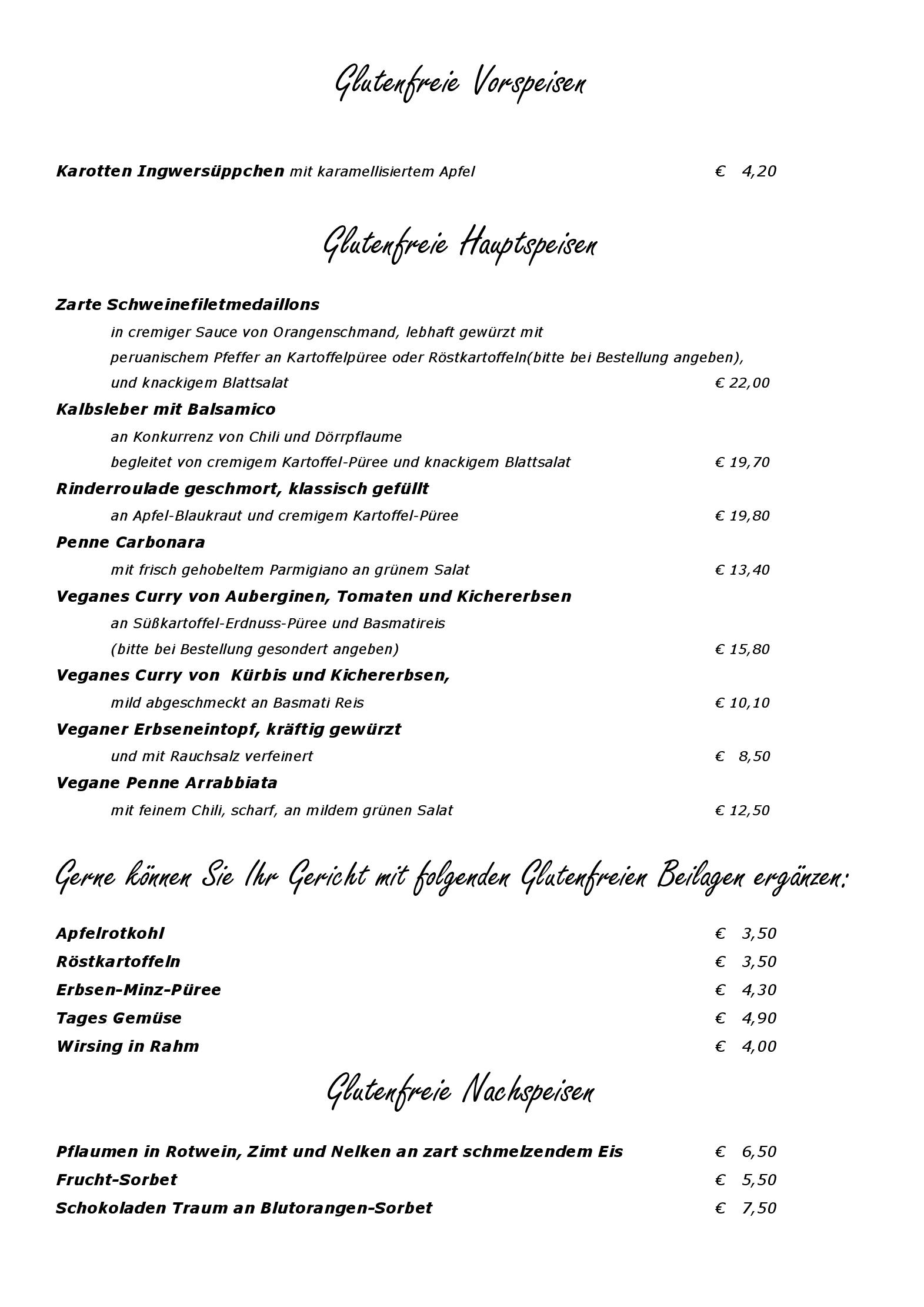 Speisekarte NOBIS KRUG Sepia 5.12 in Münster, Seite 4