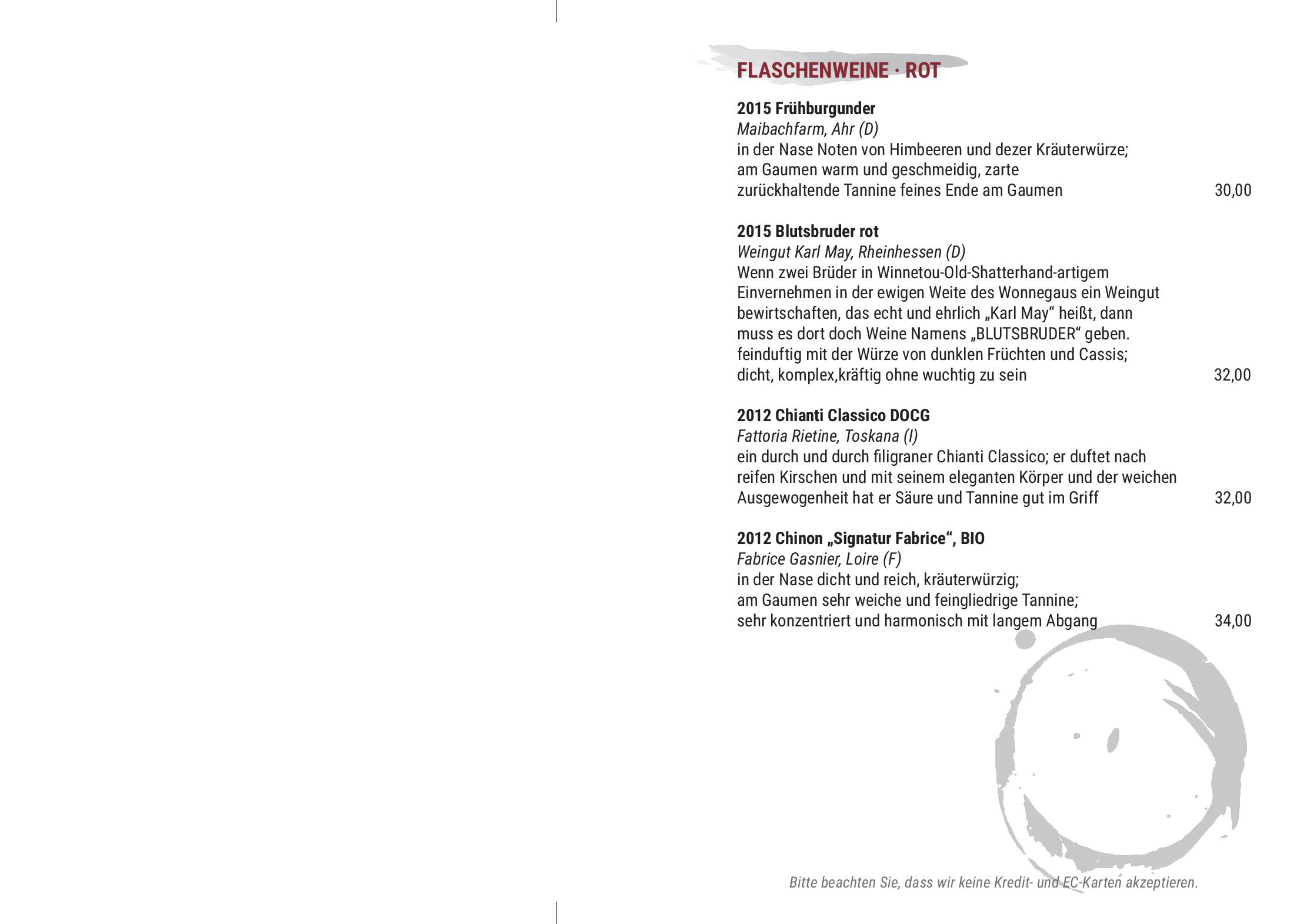 Speisekarte Lewy Wein-Bistro in Potsdam, Seite 10