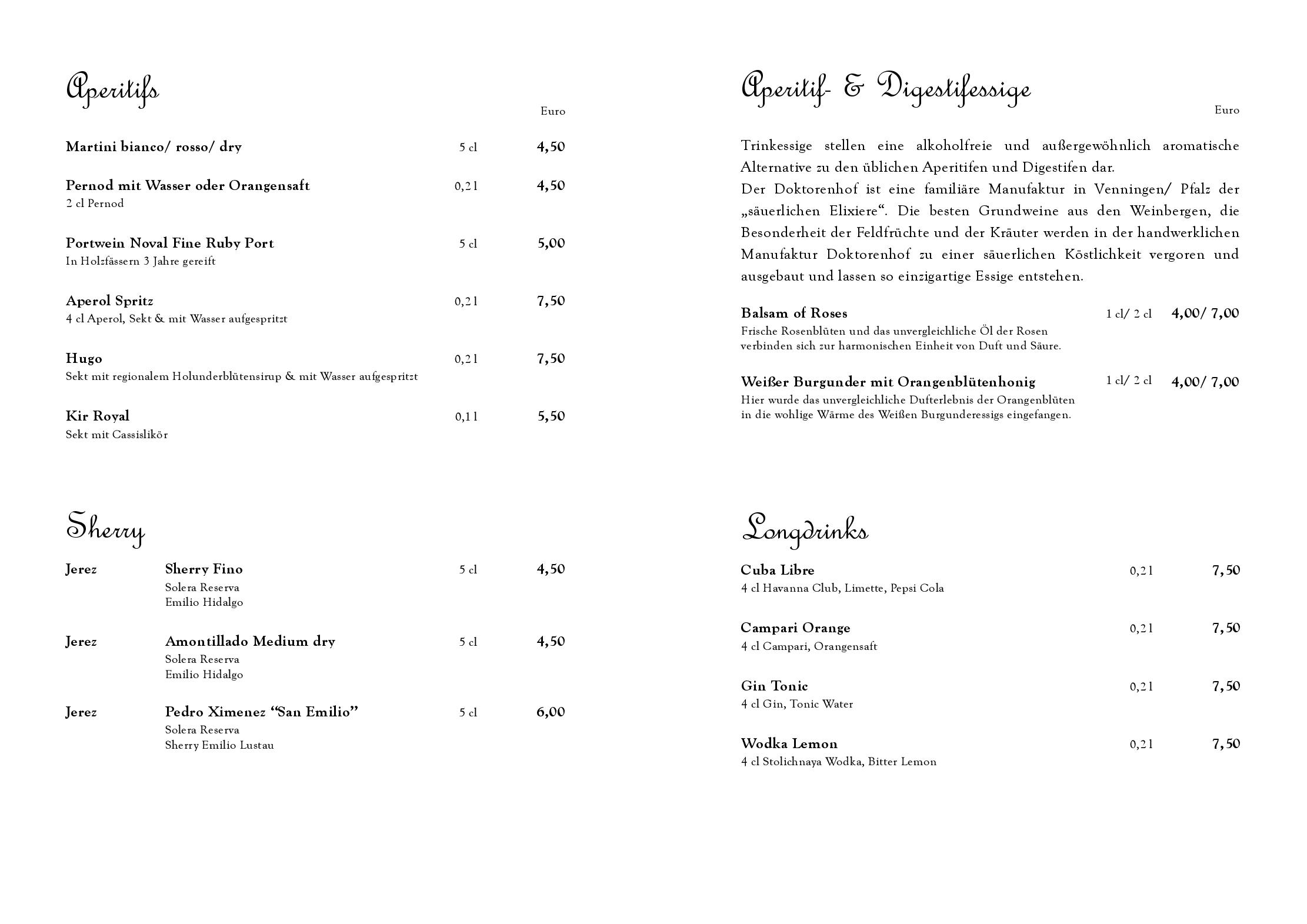 Speisekarte Restaurant & Cafe Drachenhaus in Potsdam, Seite 19