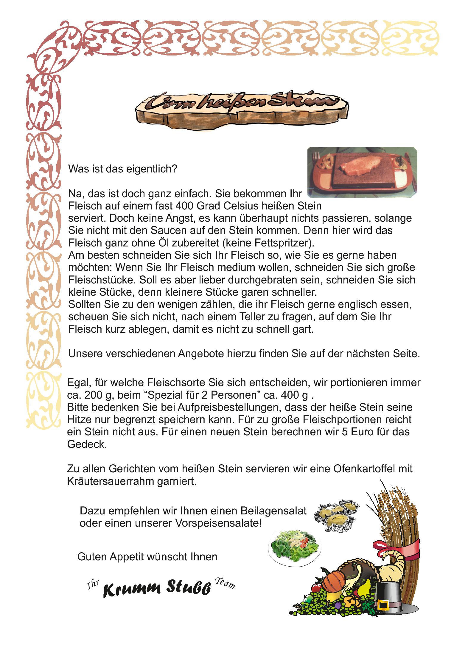 Speisekarte Krumm Stubb in Rimbach, Seite 5